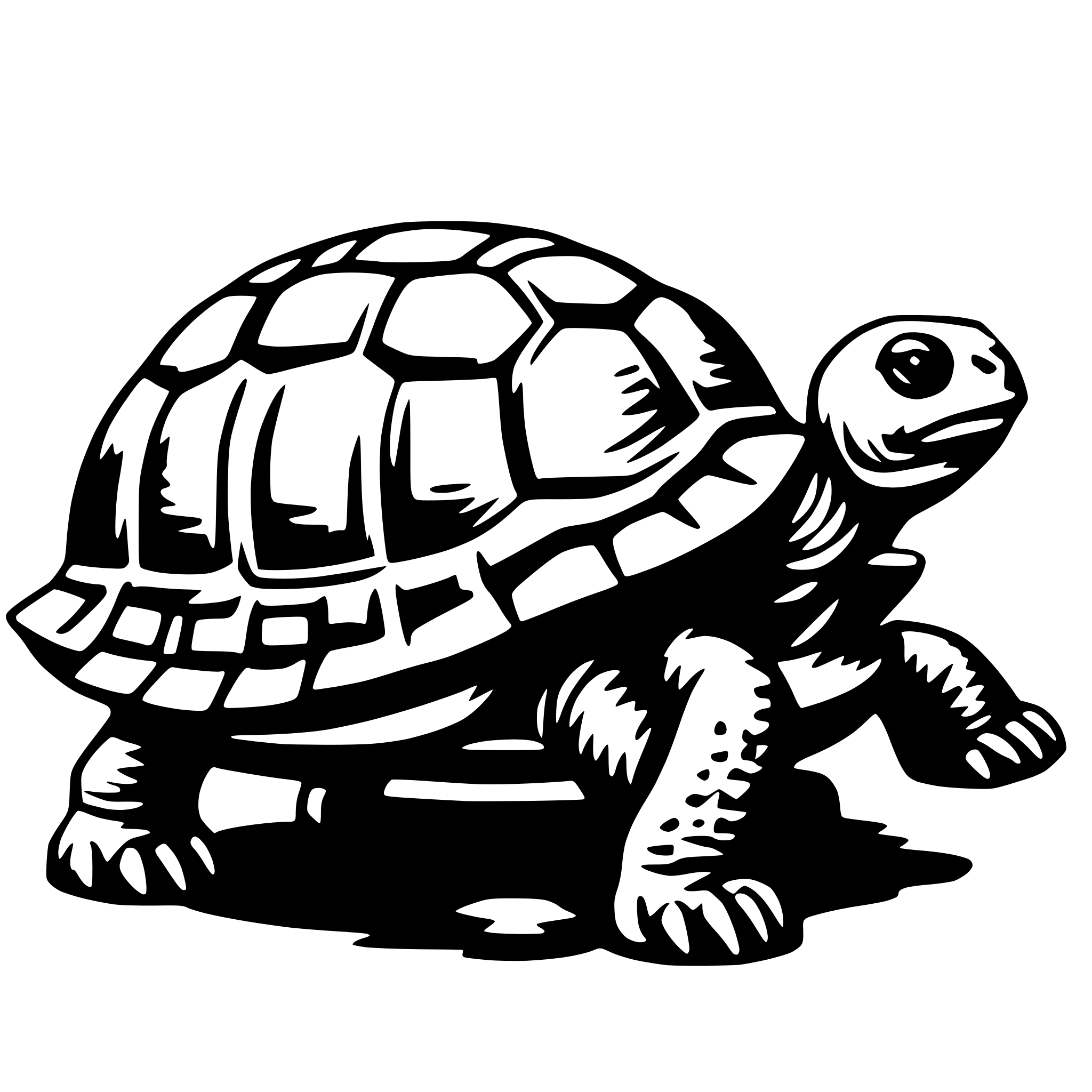 AI-generated SVG of 'tortoise'