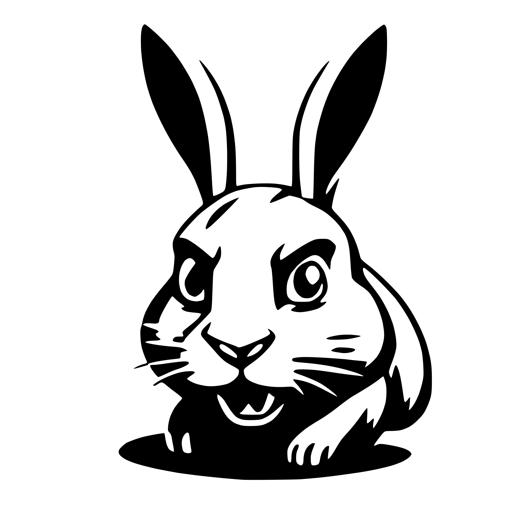 AI-generated SVG of 'angry rabbit'