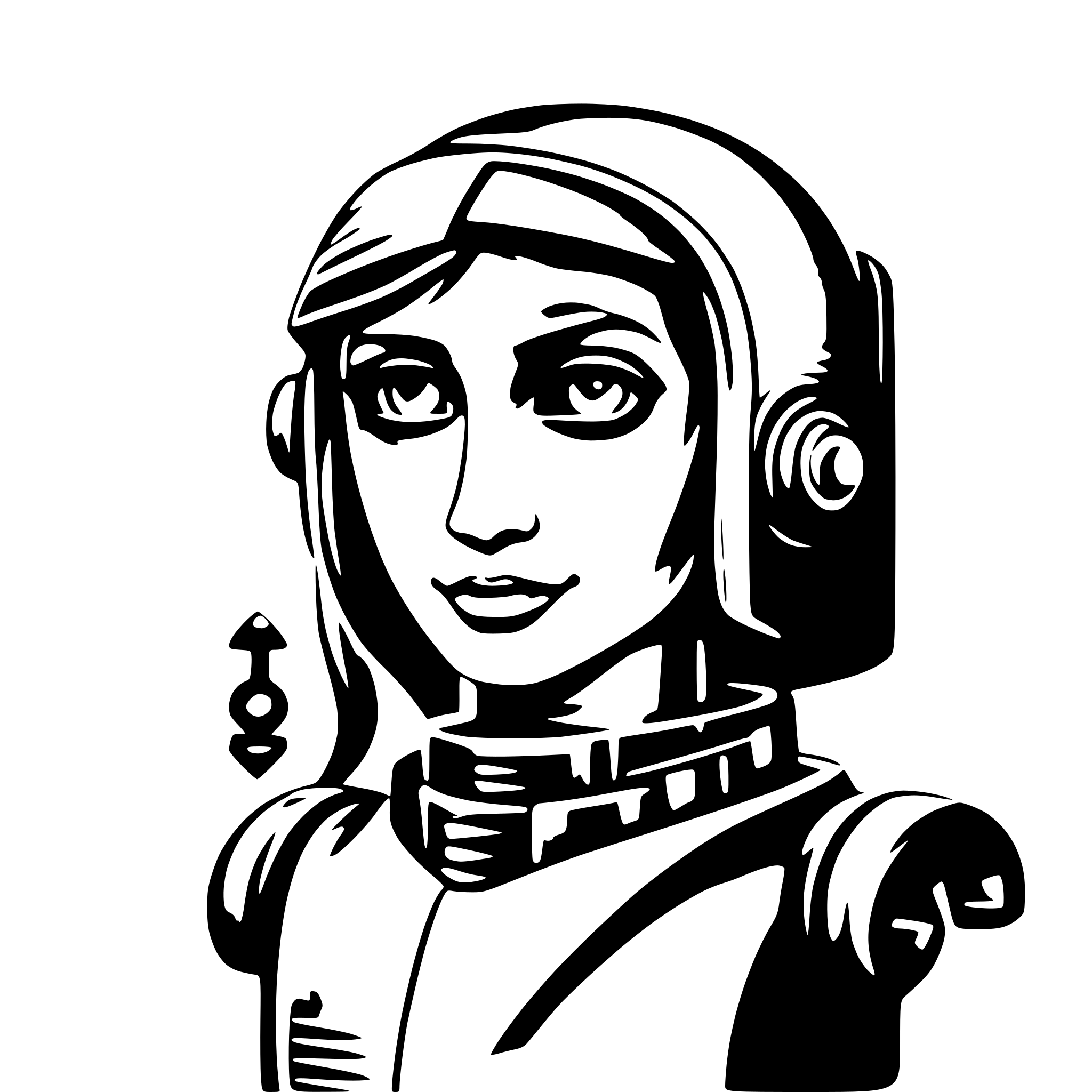 AI-generated SVG of 'chartbot avatar image omantel theme'