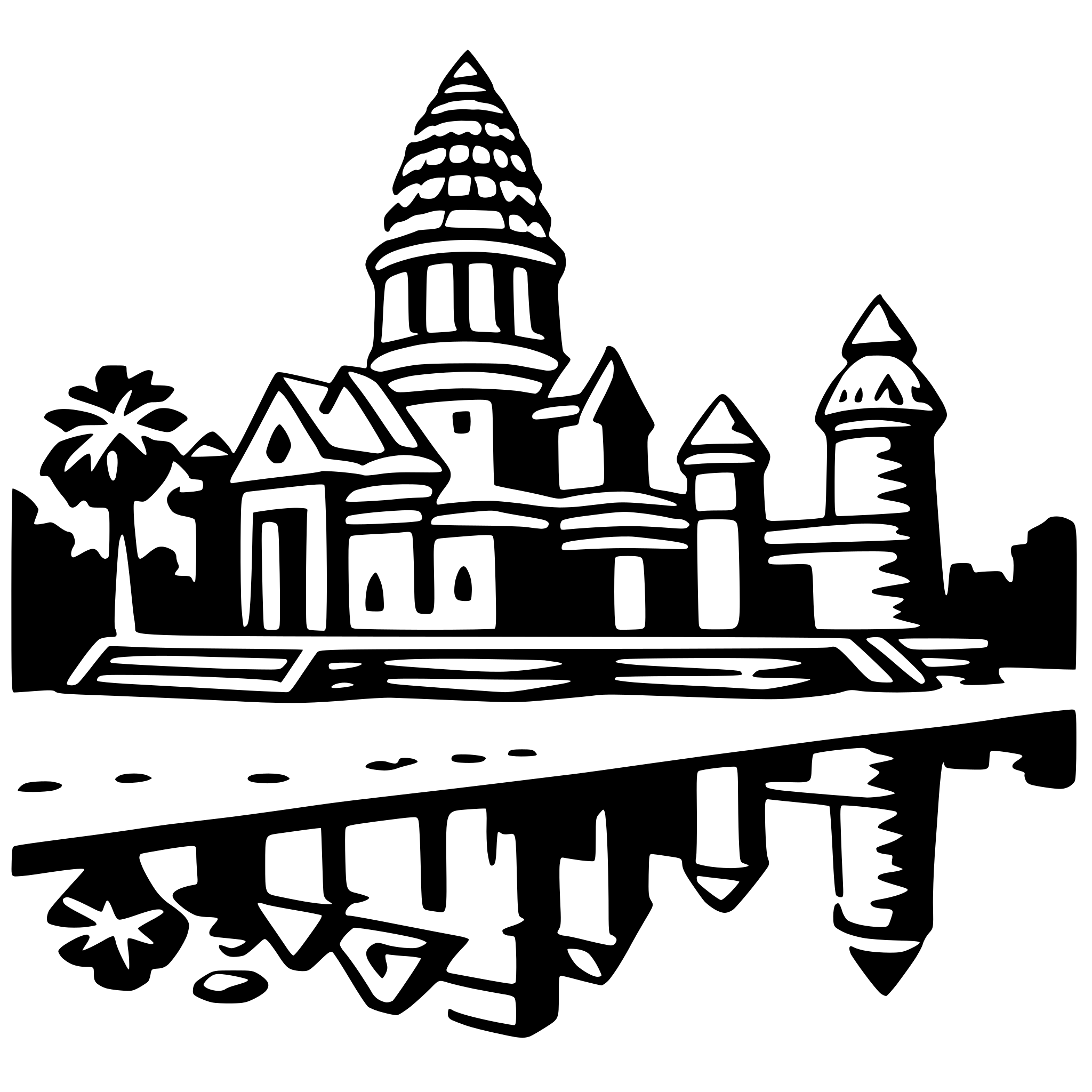 AI-generated SVG of 'angkor wat'