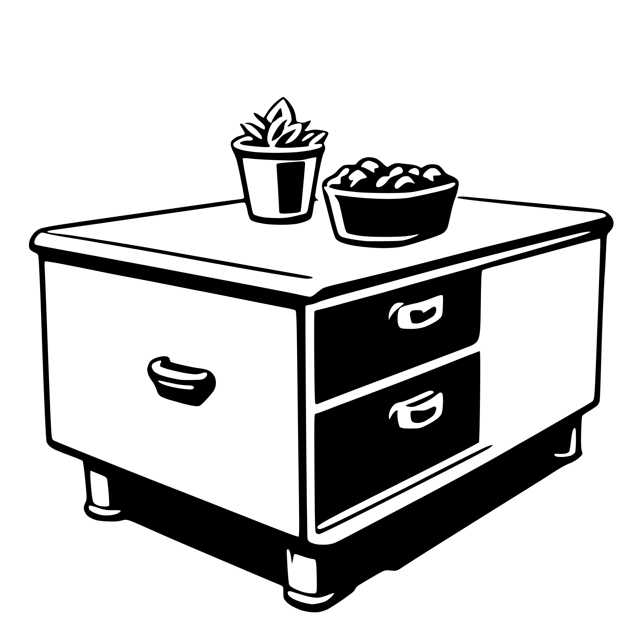 AI-generated SVG of a drawer