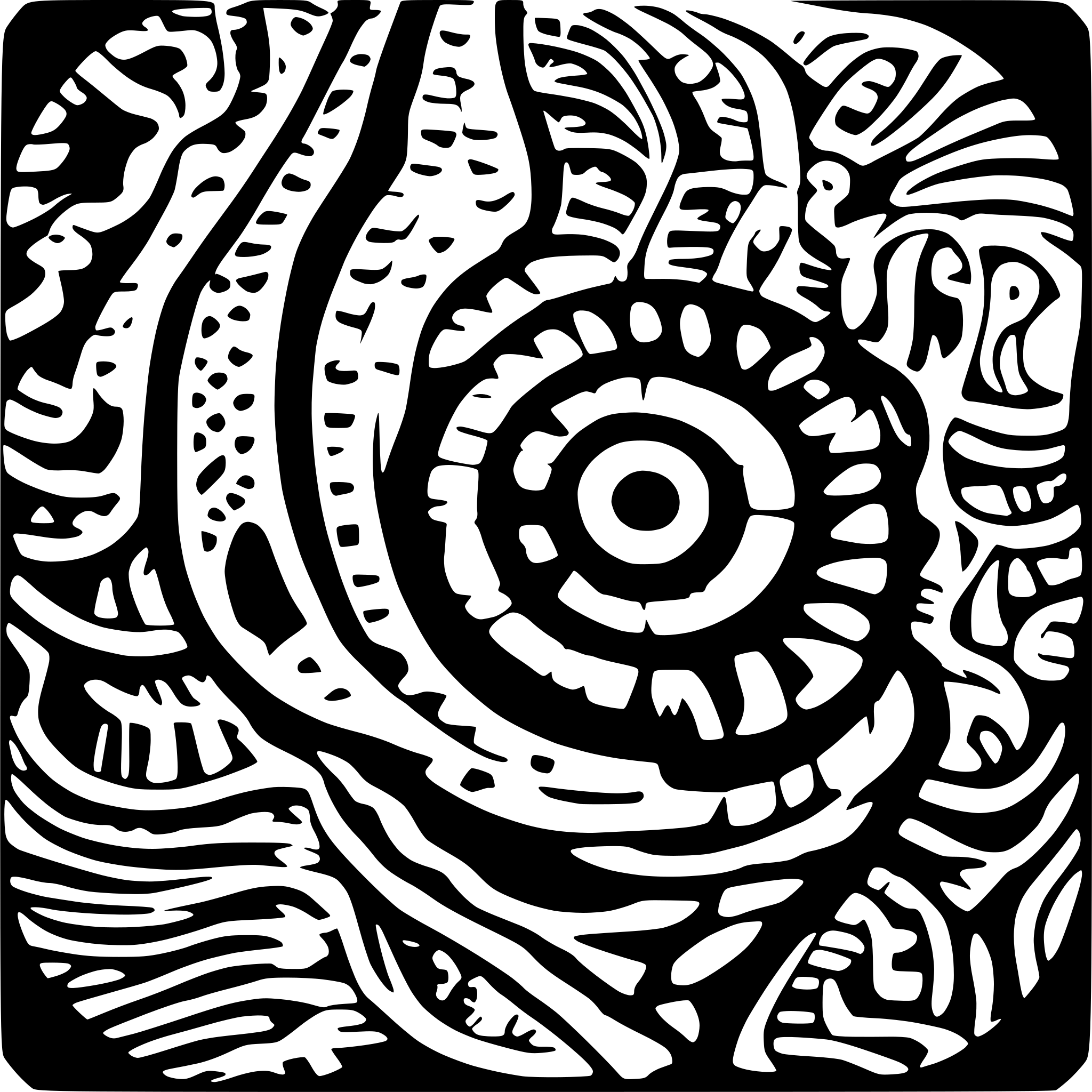 AI-generated SVG of 'aboriginal art'