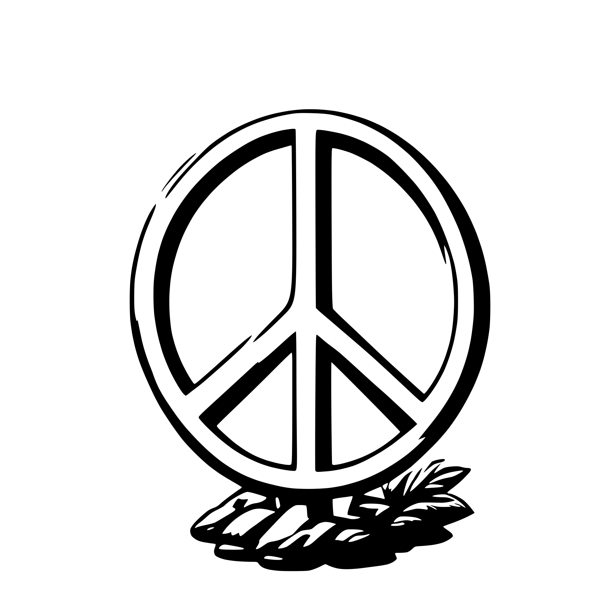 AI-generated SVG of 'peace'