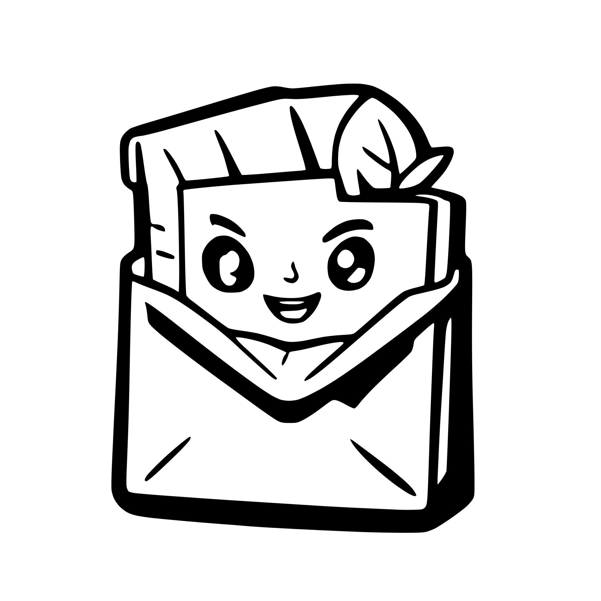 AI-generated SVG of a A letter