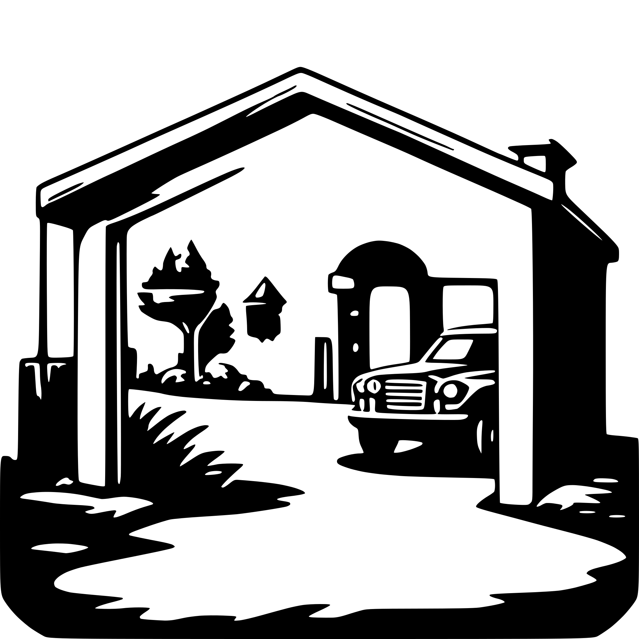 AI-generated SVG of a garage