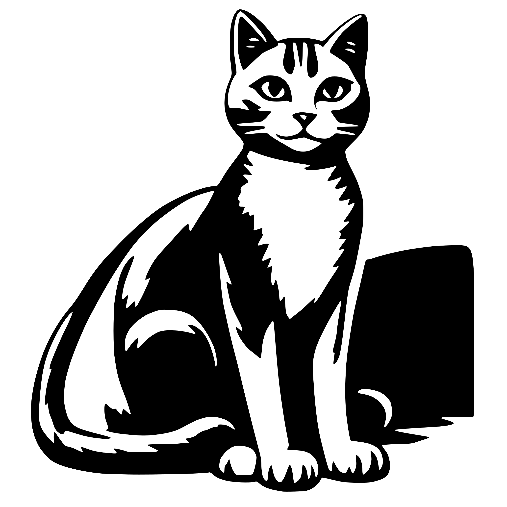 AI-generated SVG of 'cat'