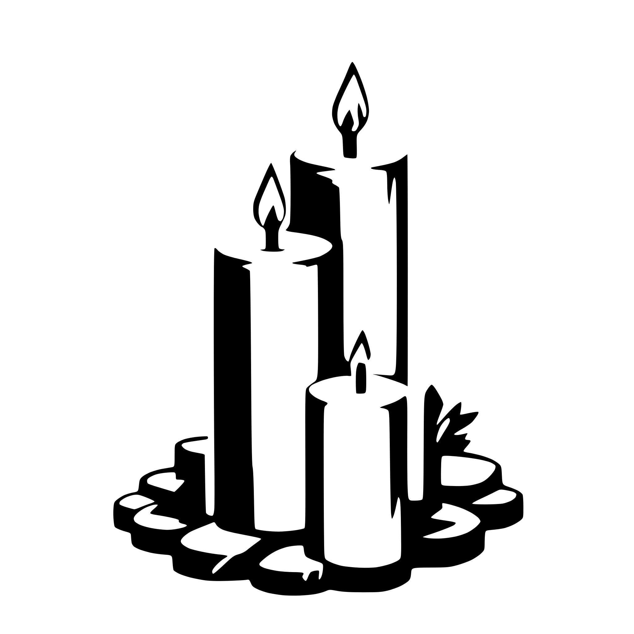 AI-generated SVG of 'candles'
