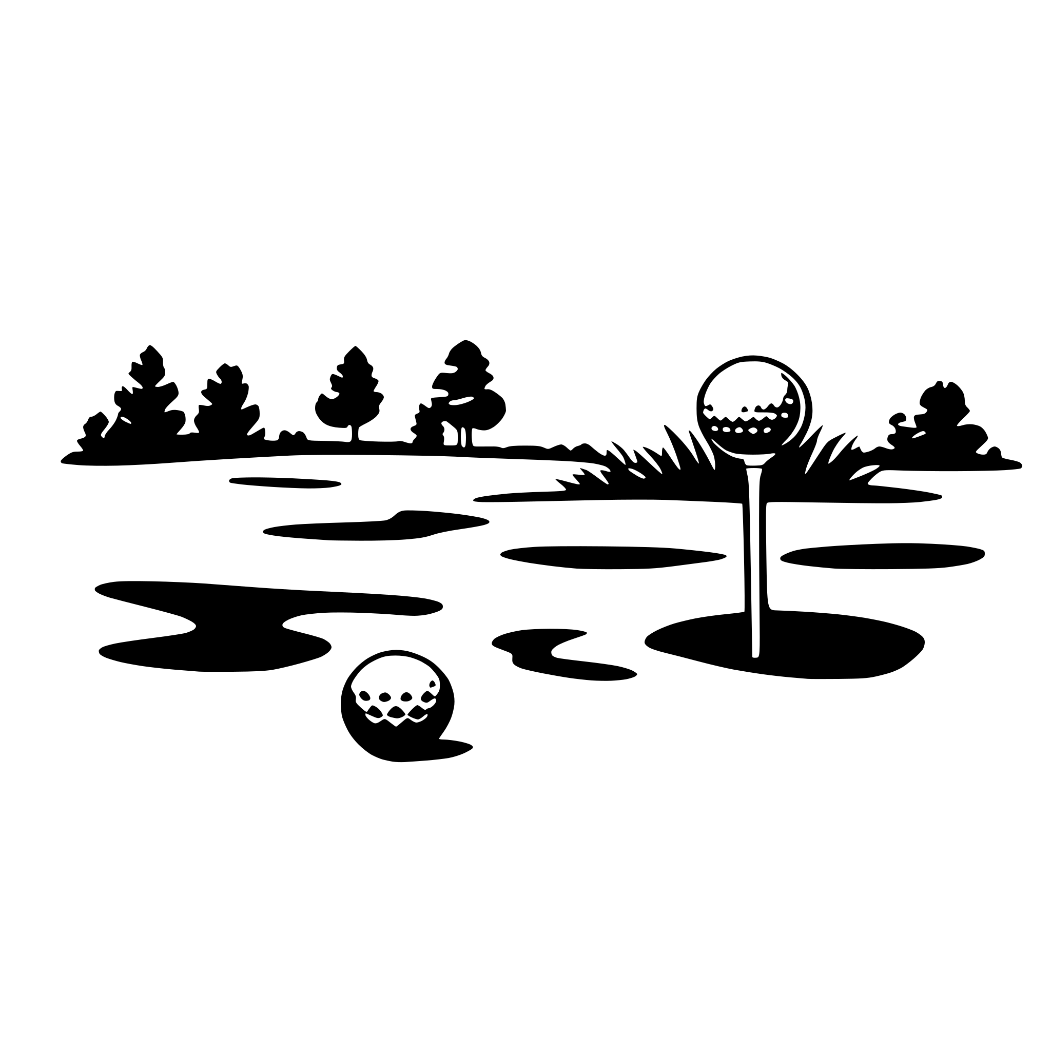 AI-generated SVG of a golf pattern