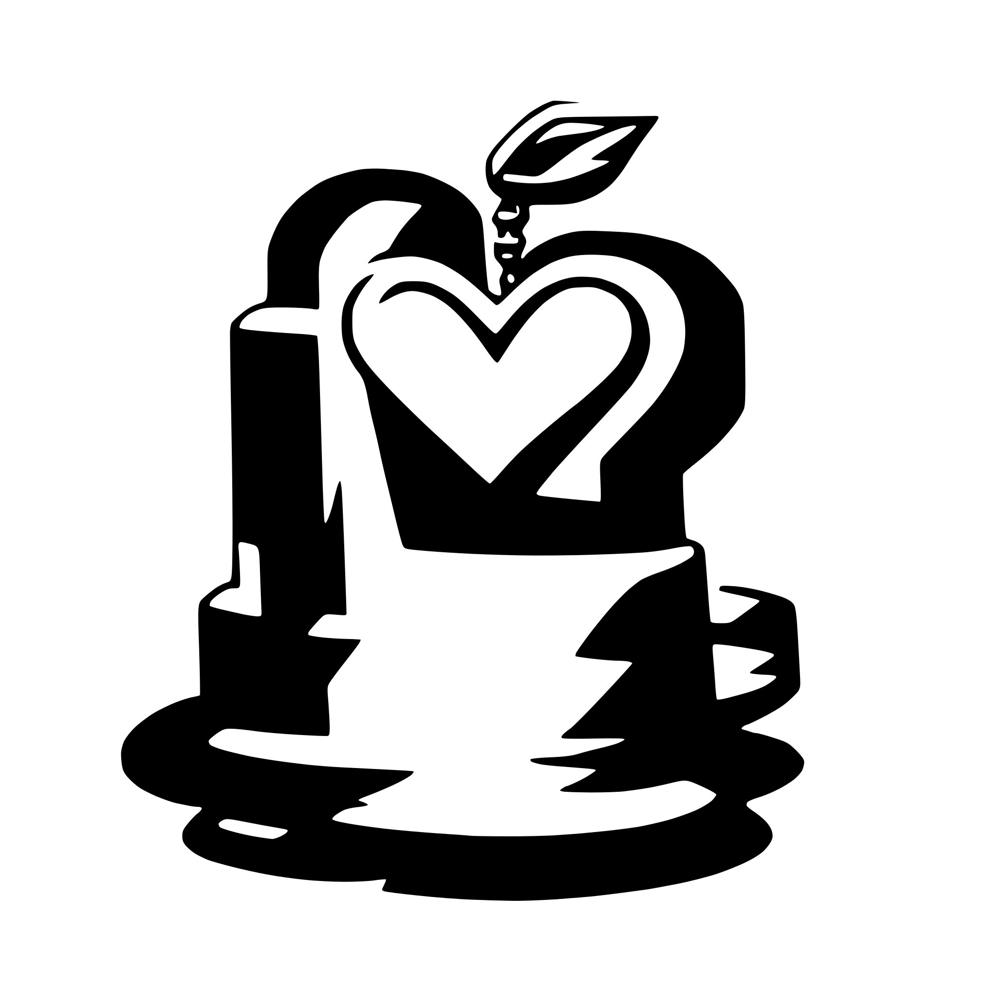 AI-generated SVG of 'love keychain'