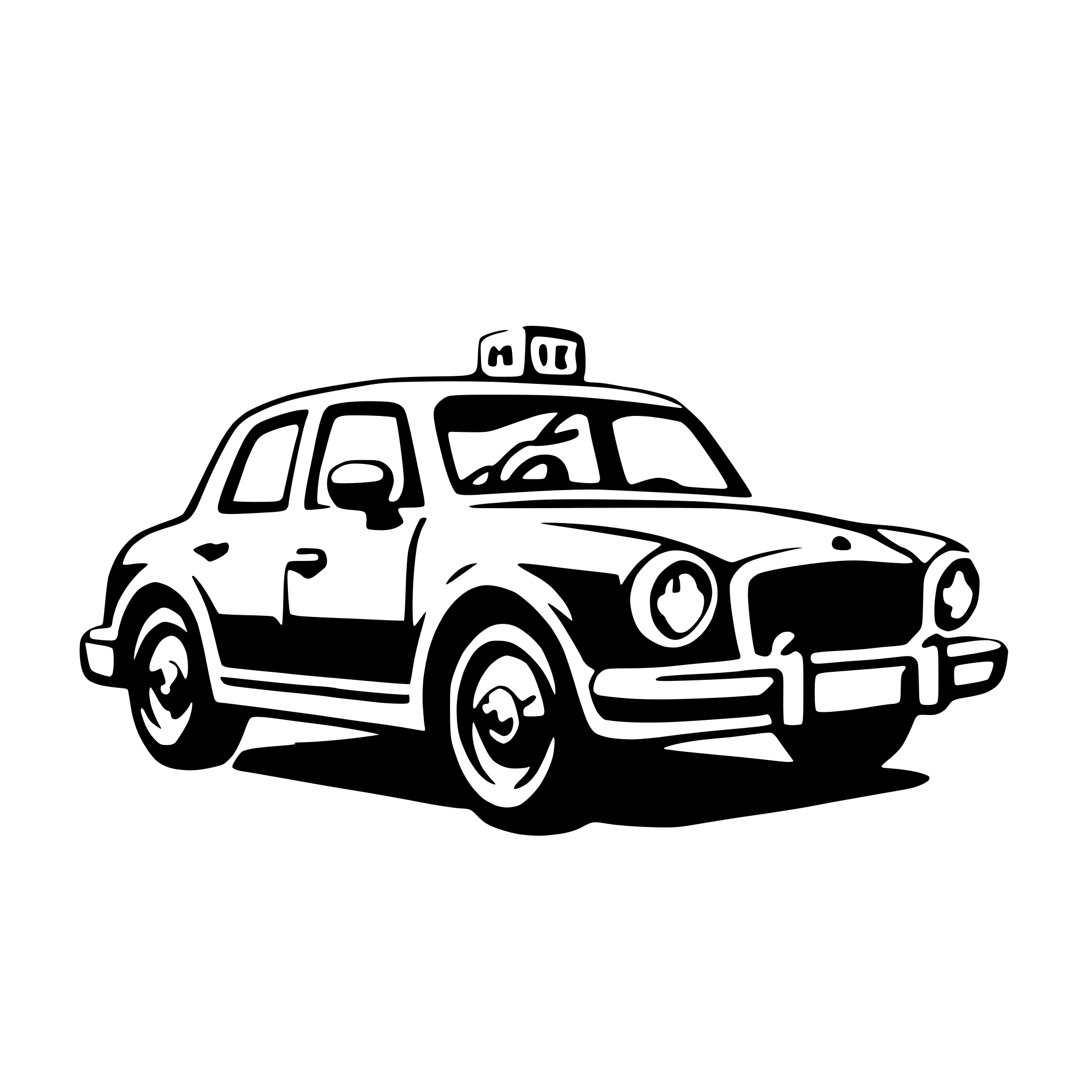 AI-generated SVG of a police car
