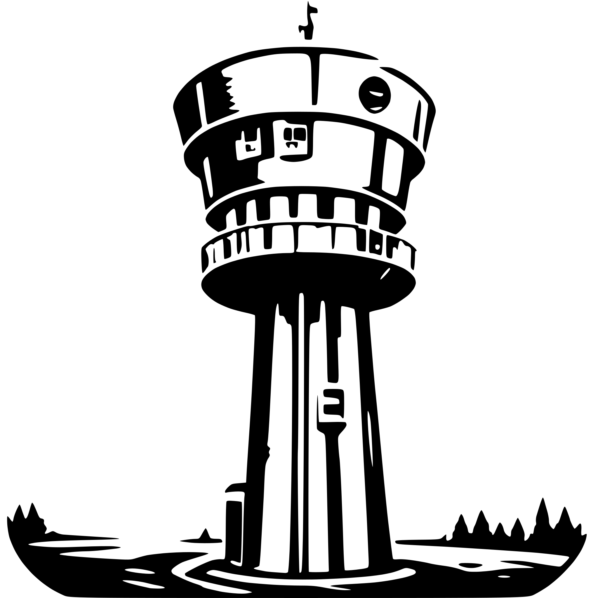 AI-generated SVG of 'weather radar tower'
