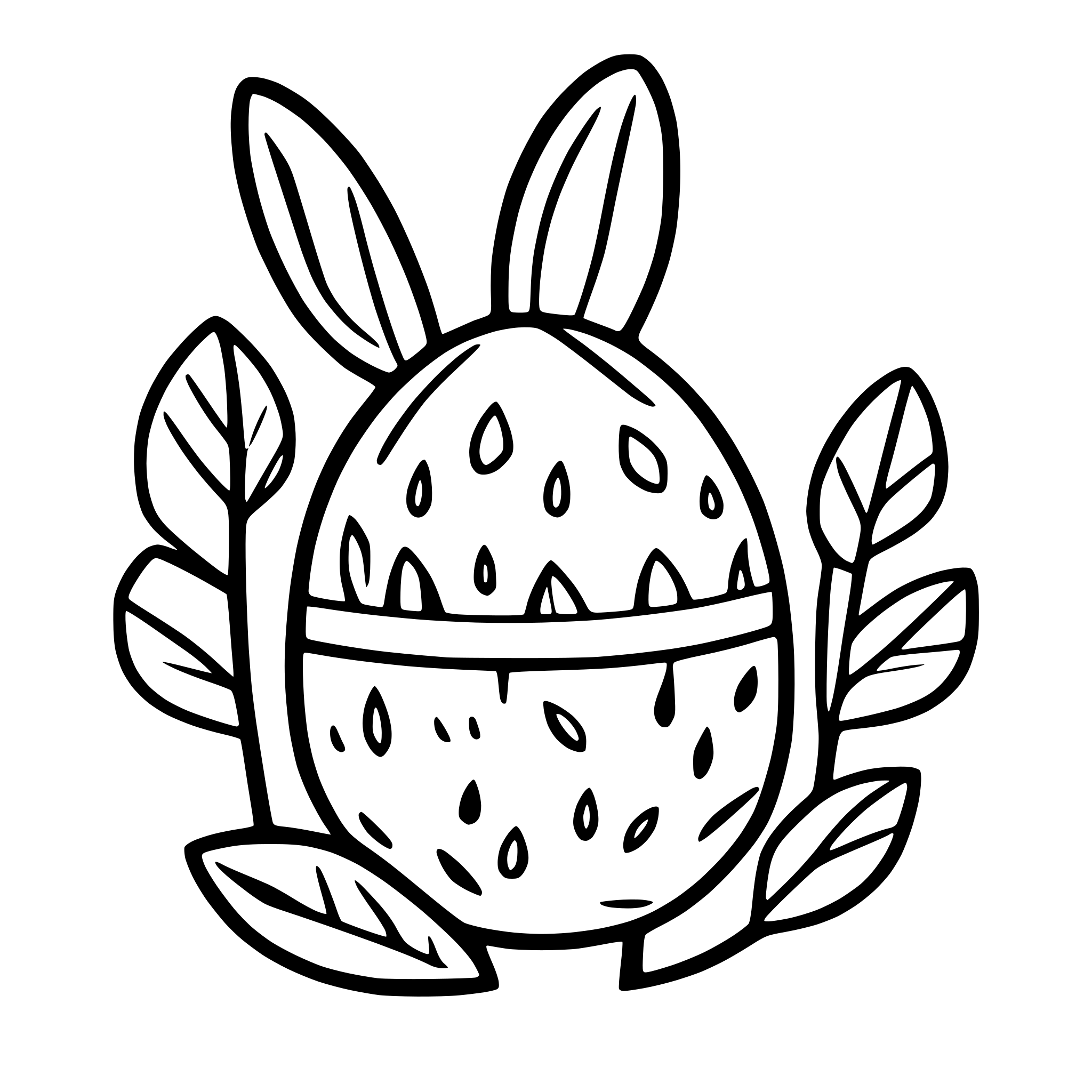 AI-generated SVG of a easter