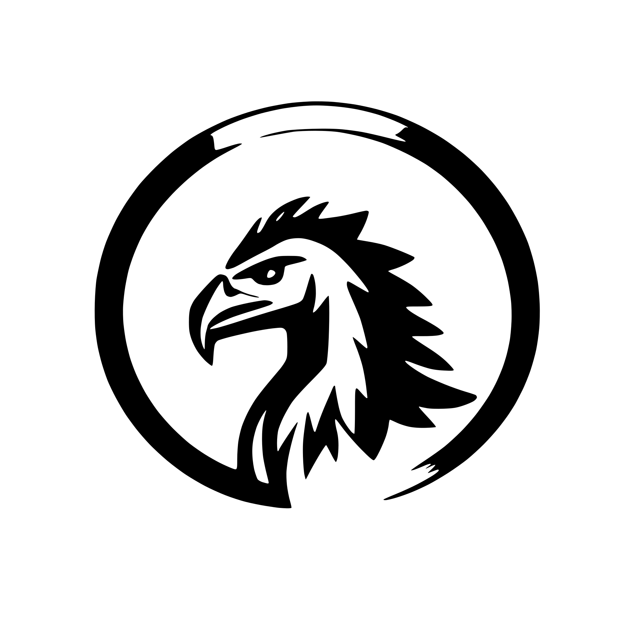 AI-generated SVG of a simple black and white gryphon logo silhouette