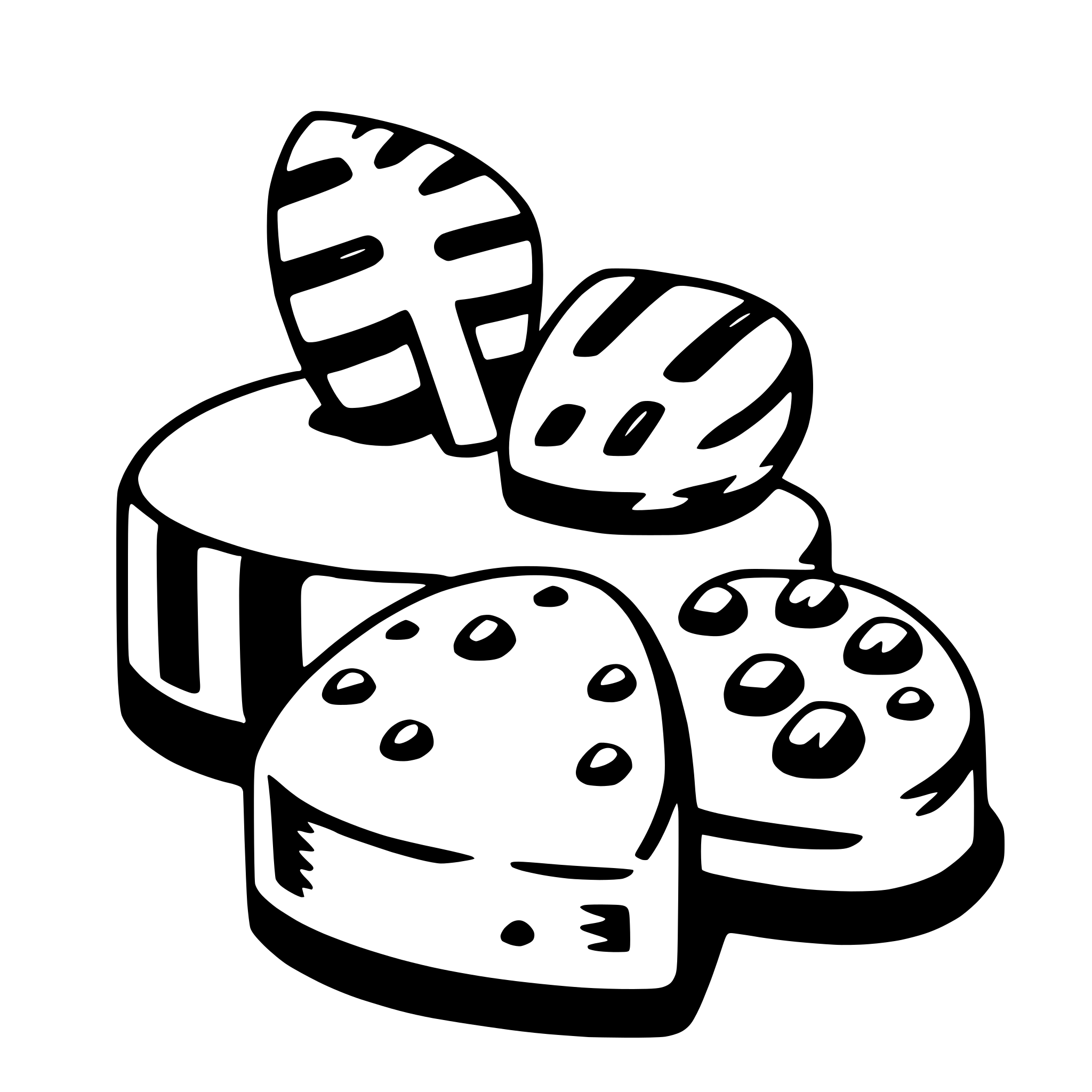 AI-generated SVG of a sweethearts candy