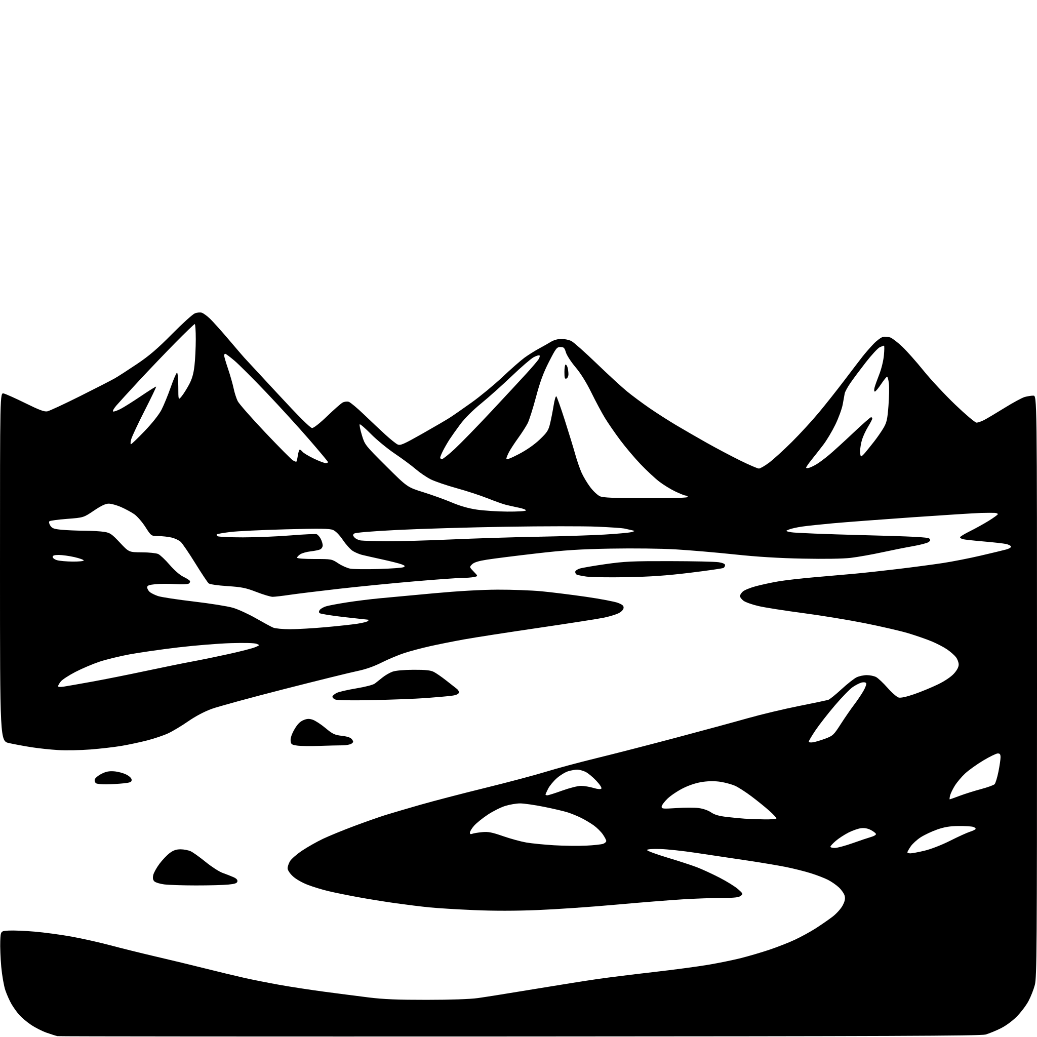 AI-generated SVG of 'Mountain river landscape'