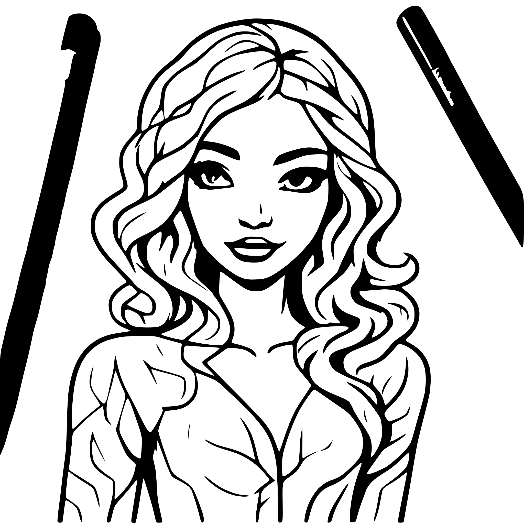 AI-generated SVG of 'Simple Medusa'