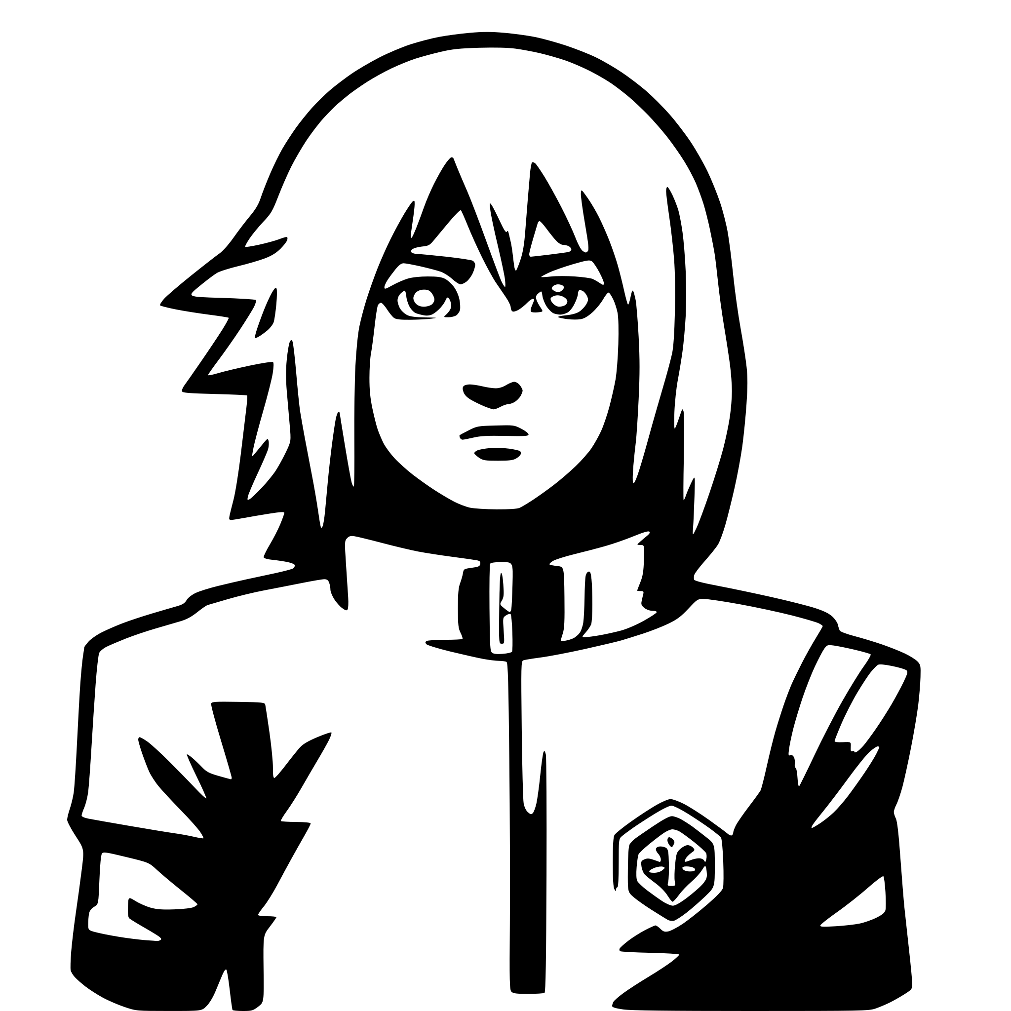 AI-generated SVG of a naruto