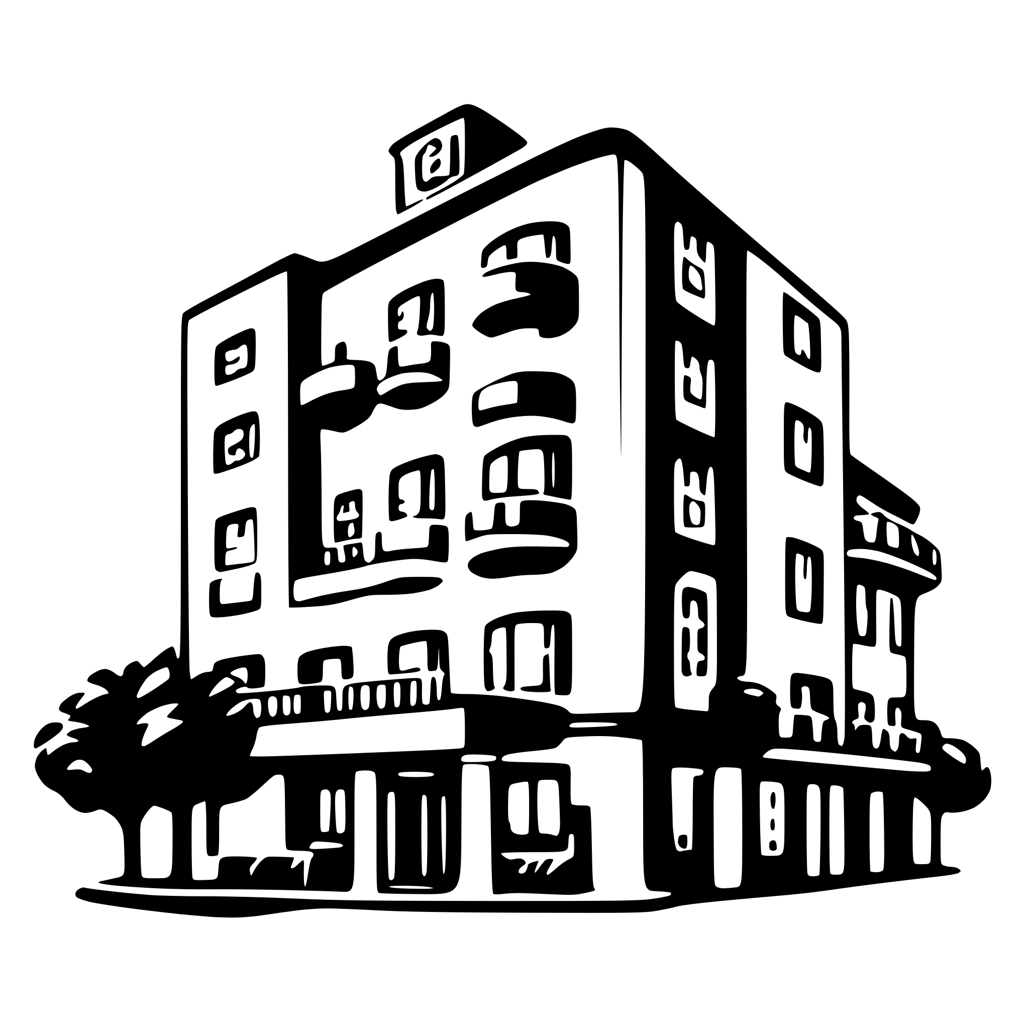 AI-generated SVG of 'hotel'