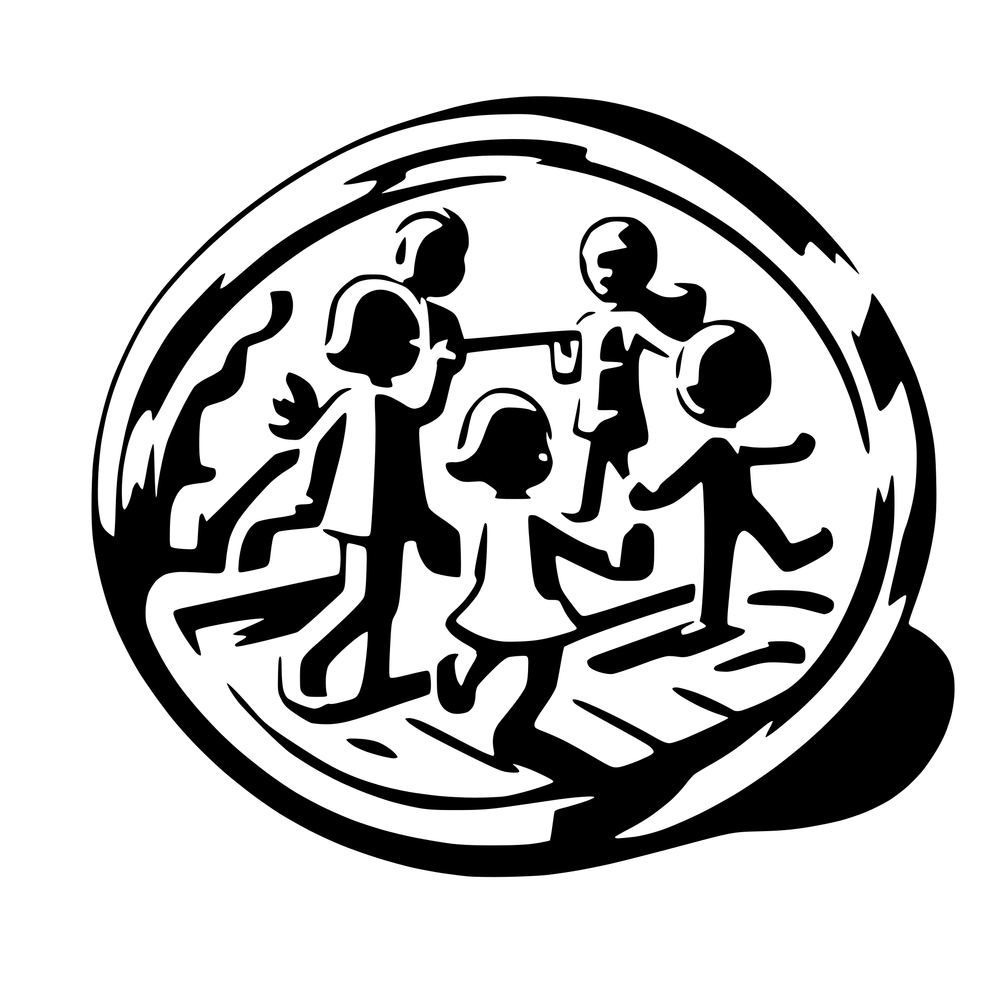AI-generated SVG of a 10 children playing on a playground