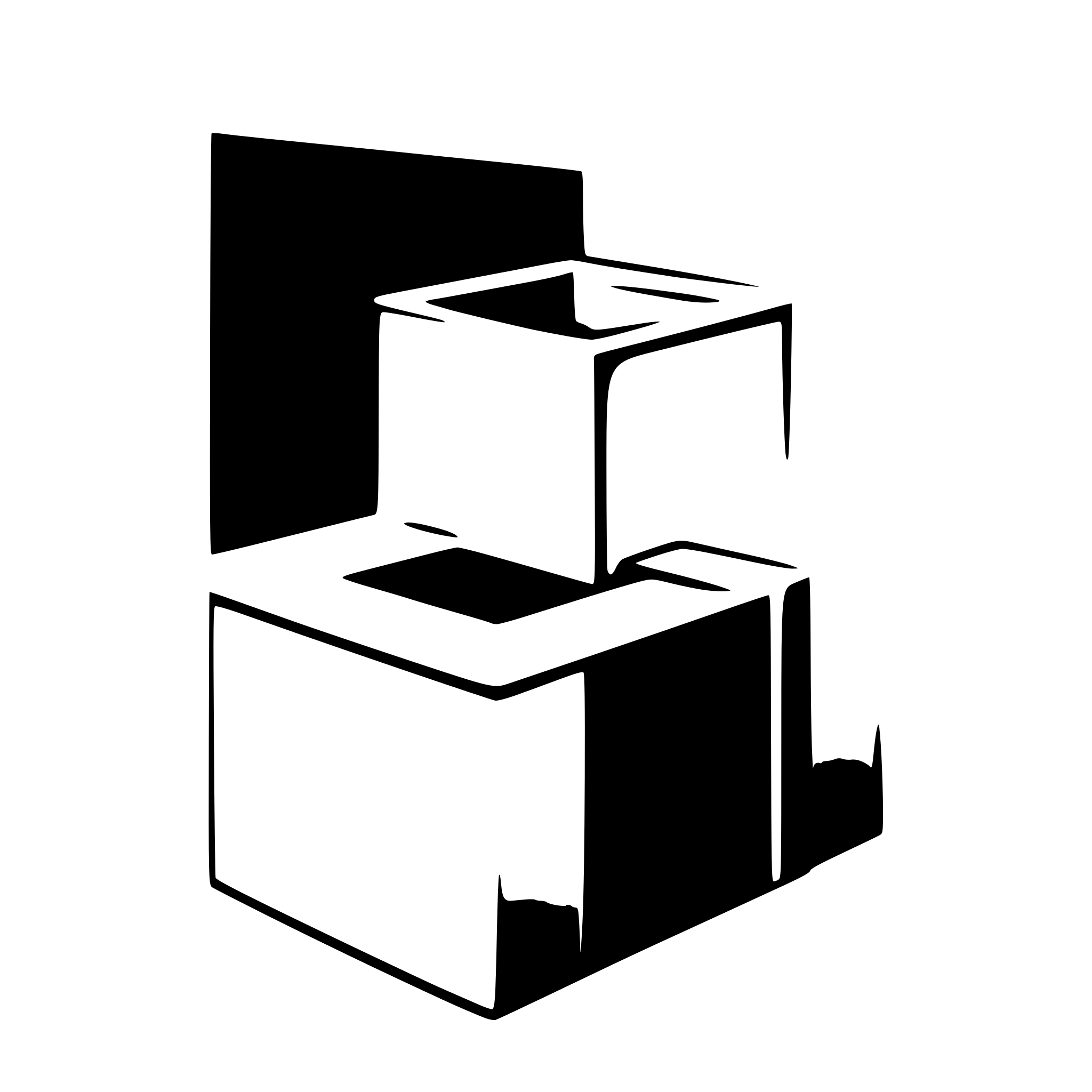 AI-generated SVG of '3 empty boxes central is bigger than the other 2'