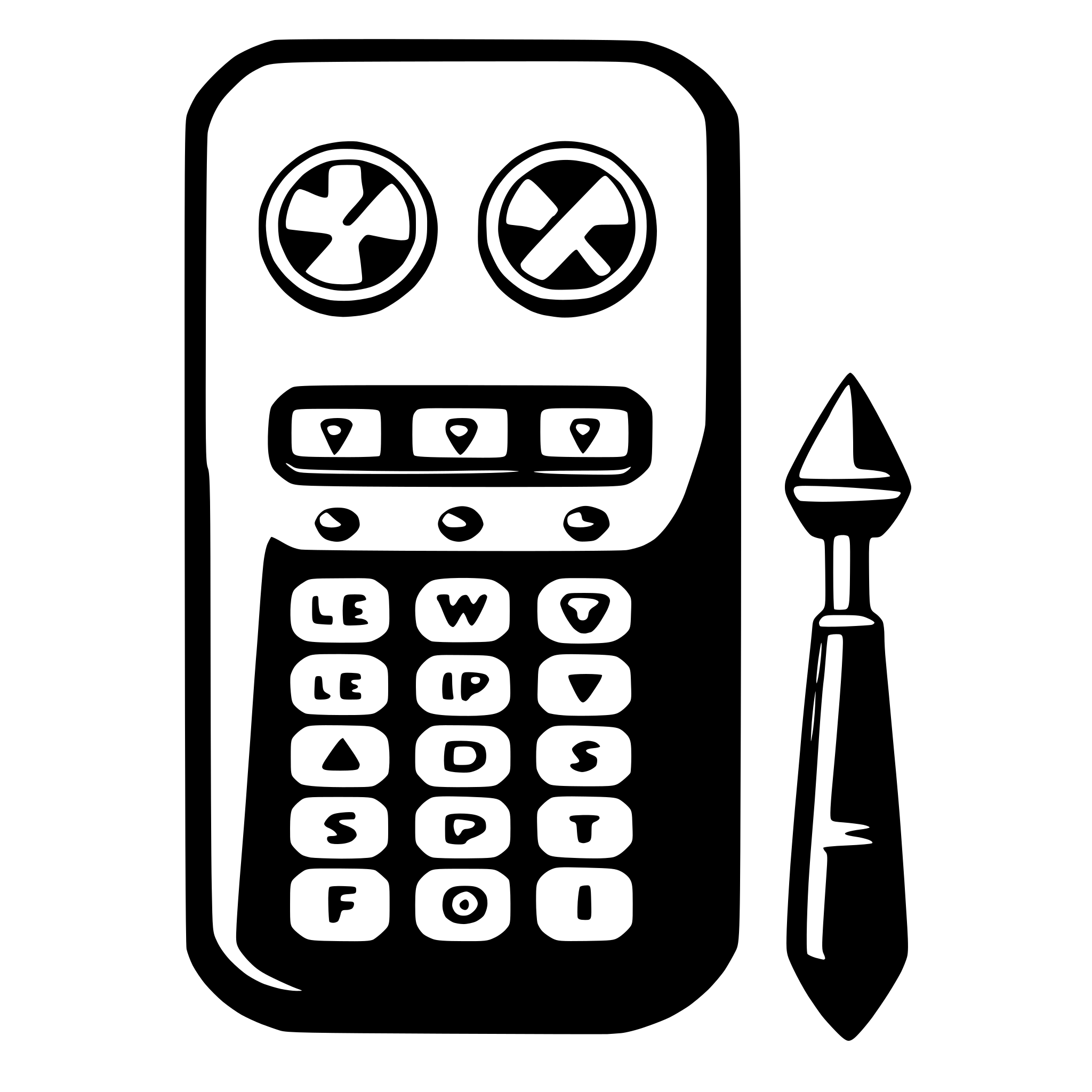 AI-generated SVG of a remote control