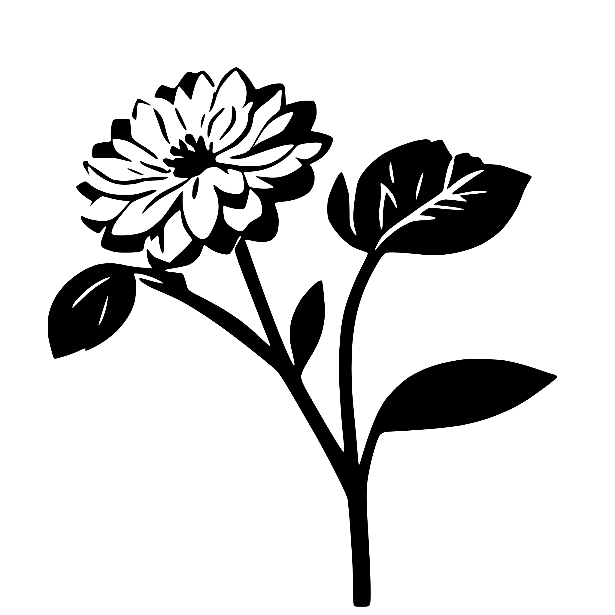 AI-generated SVG of 'Dahlia flower'