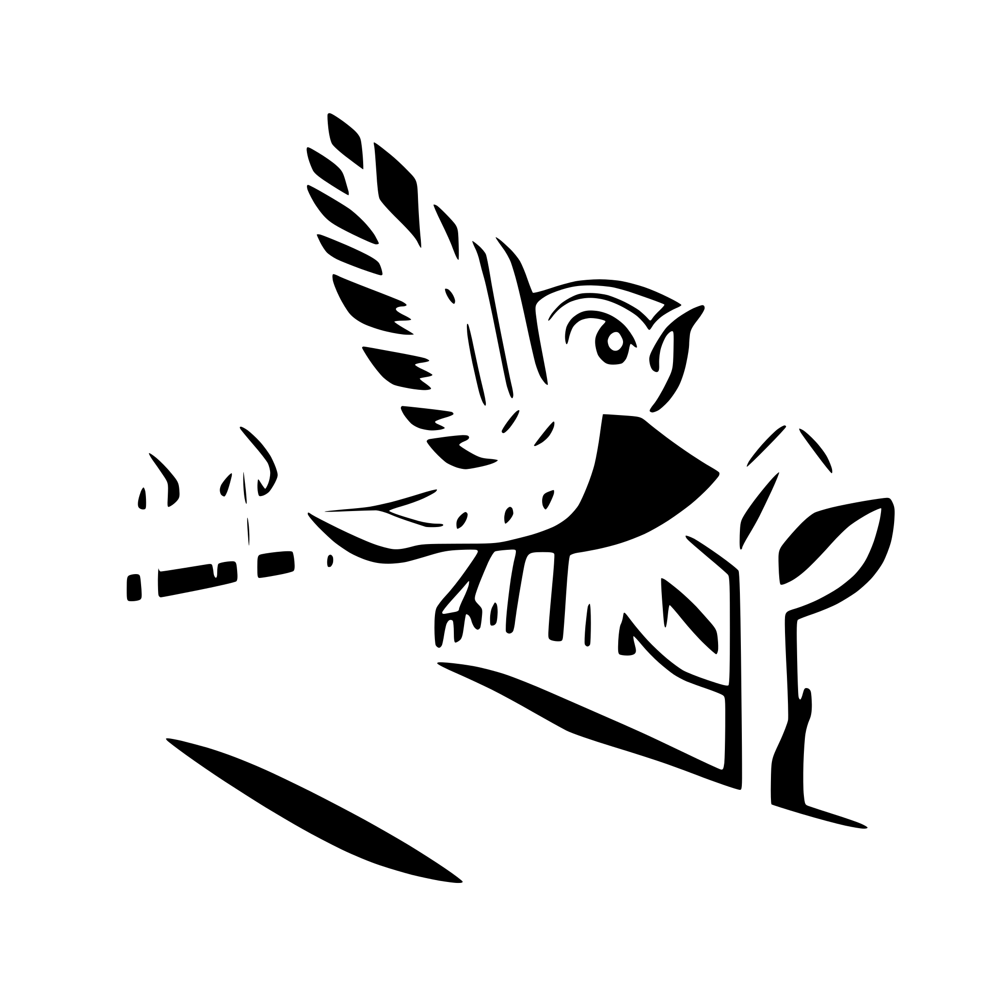 AI-generated SVG of 'owl flying over a field'