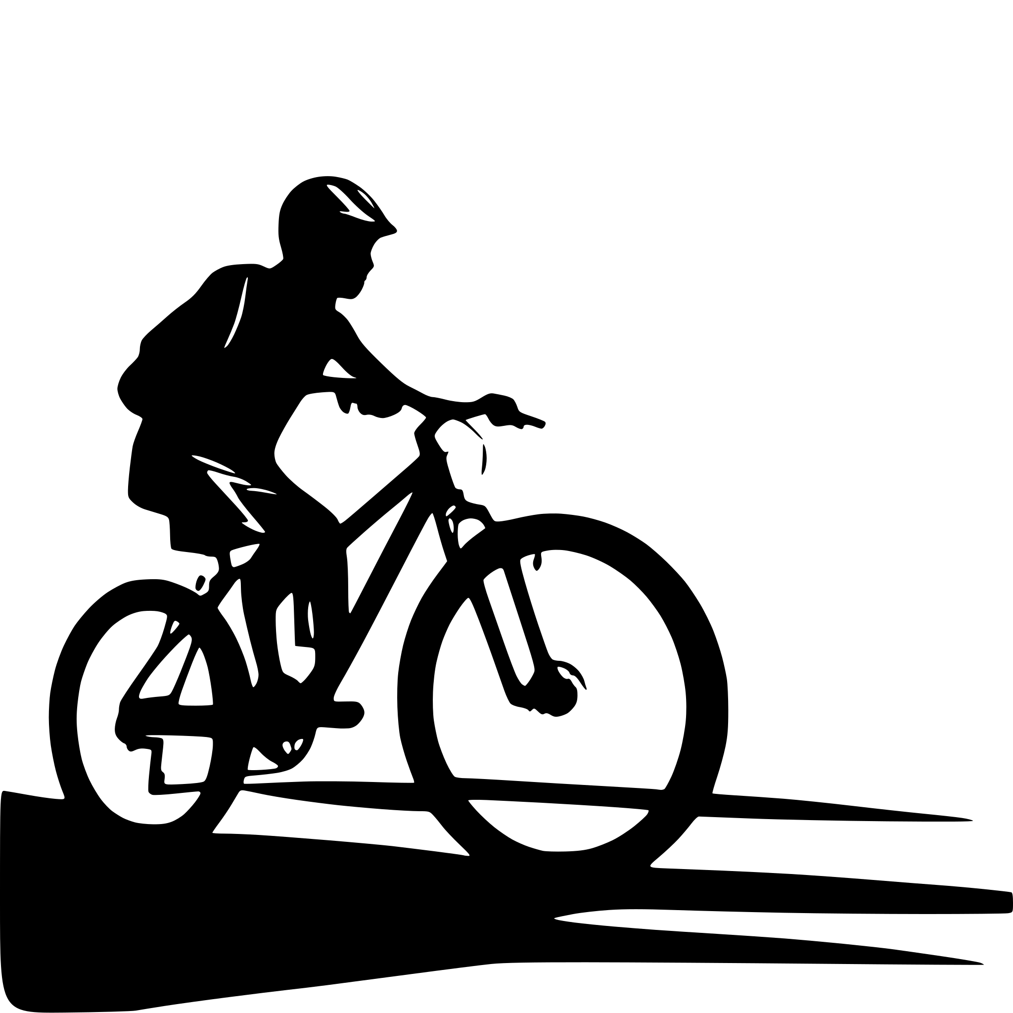 AI-generated SVG of a mountainbike optical distortion