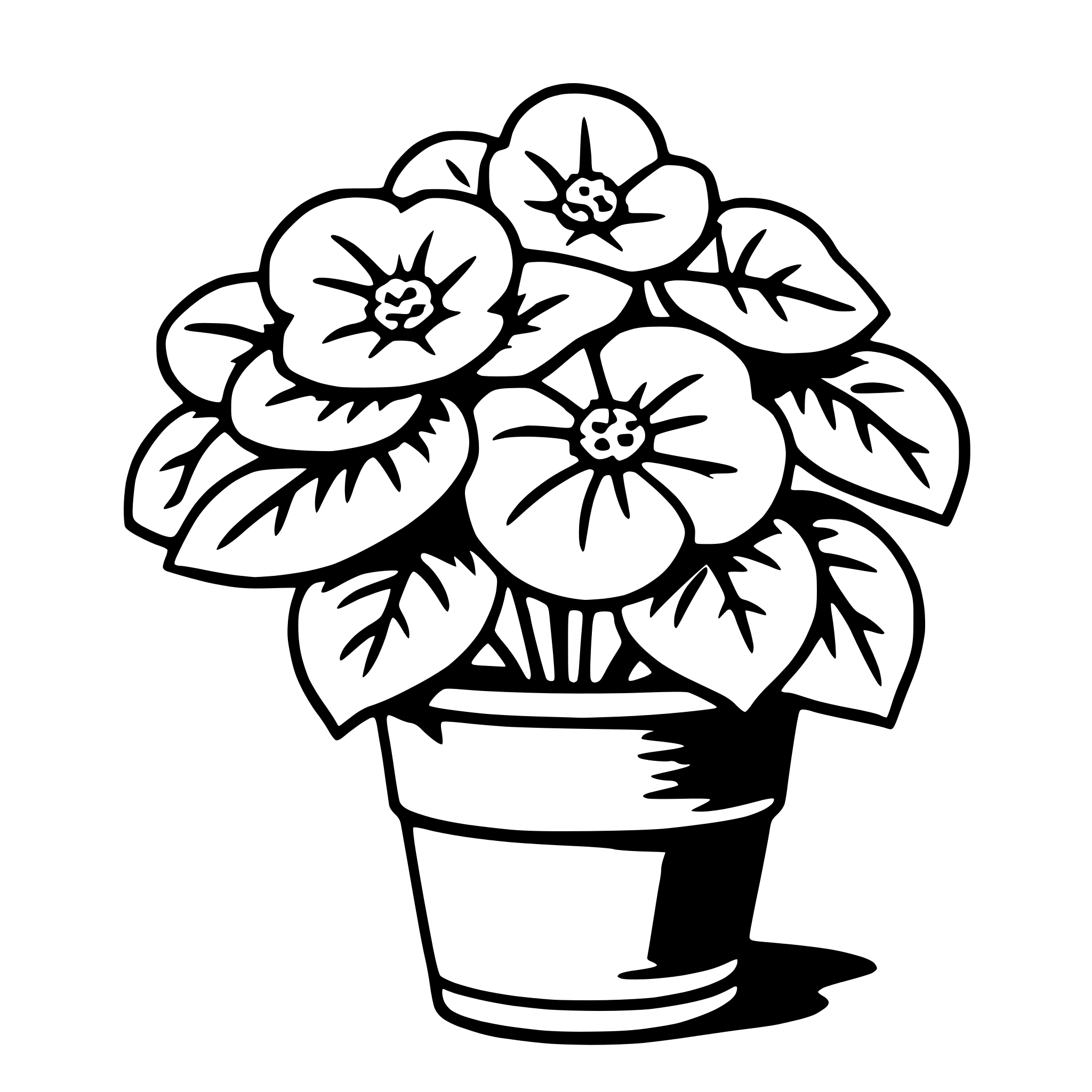 AI-generated SVG of 'begonia'