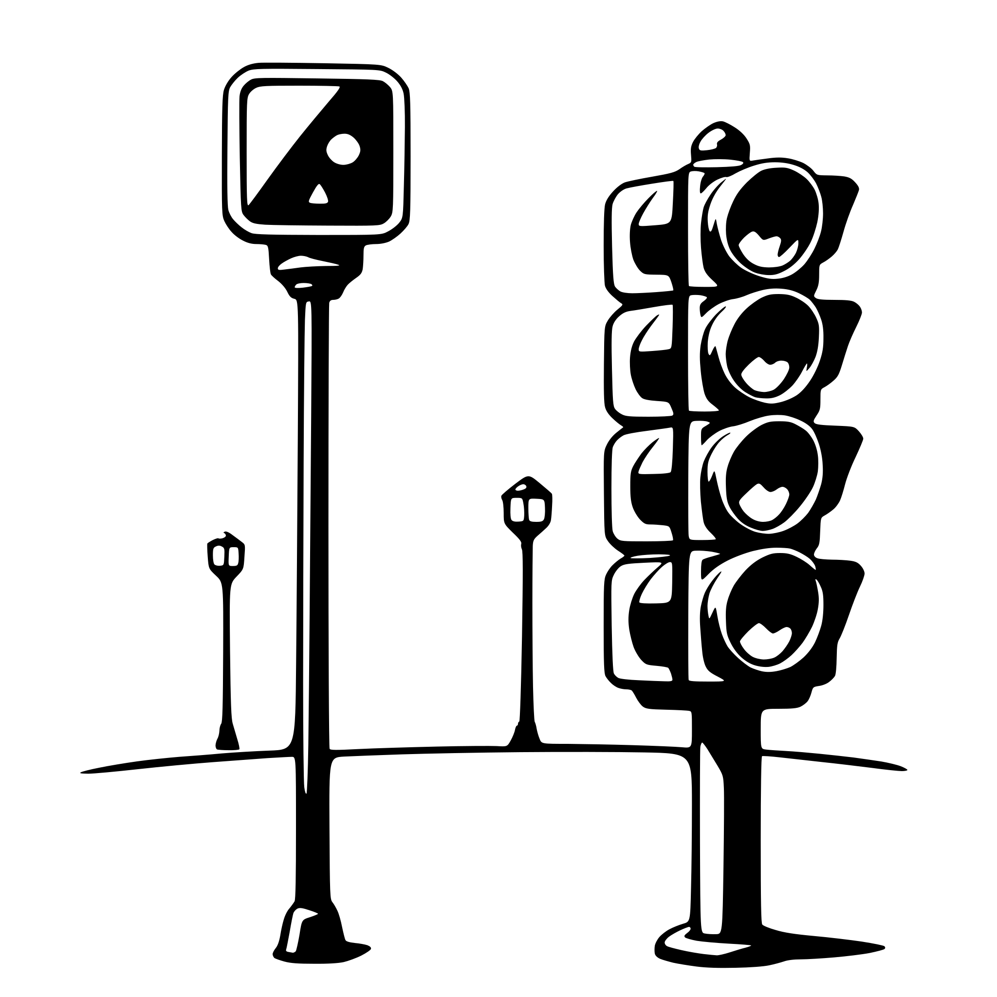 AI-generated SVG of a traffic light