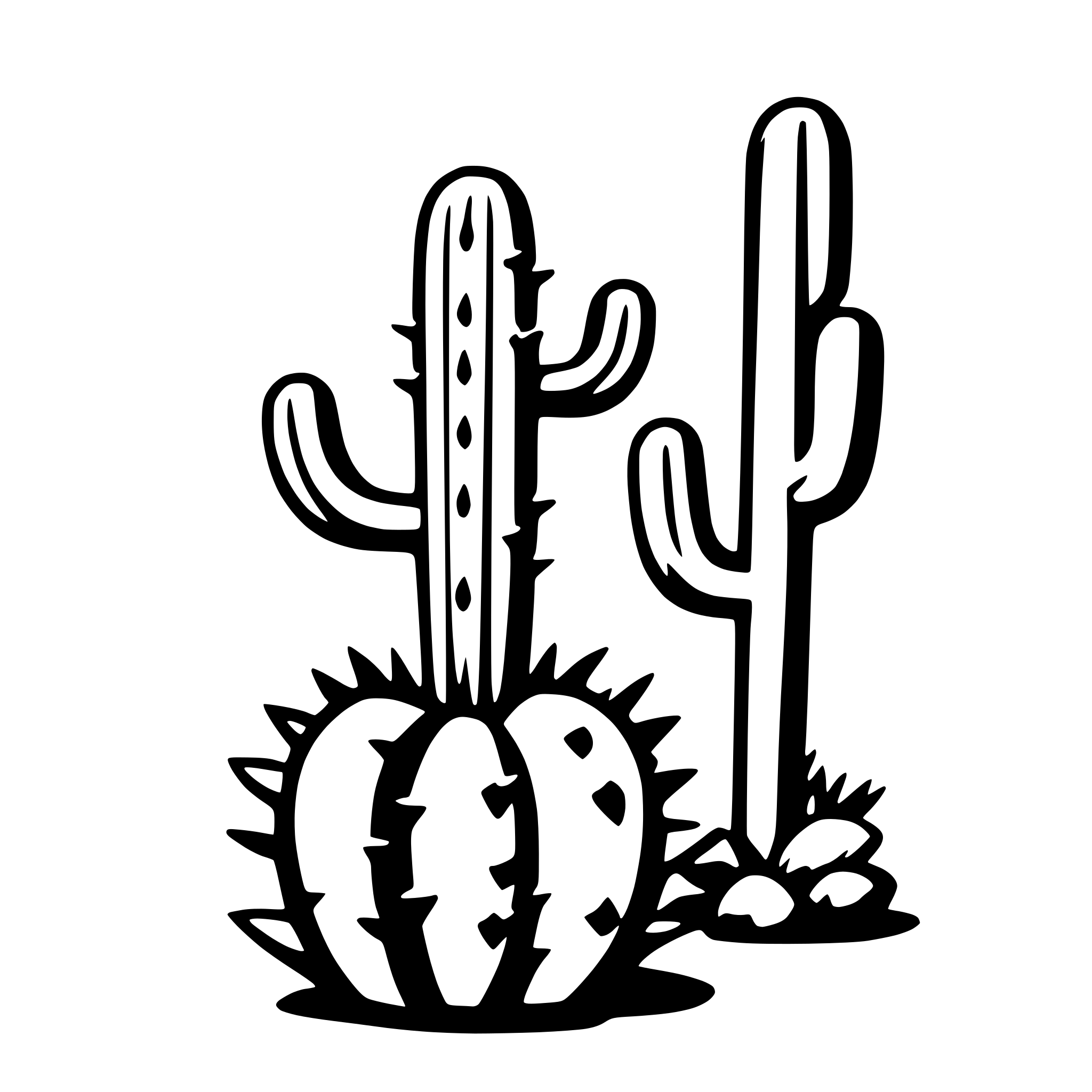 AI-generated SVG of a desert cactus