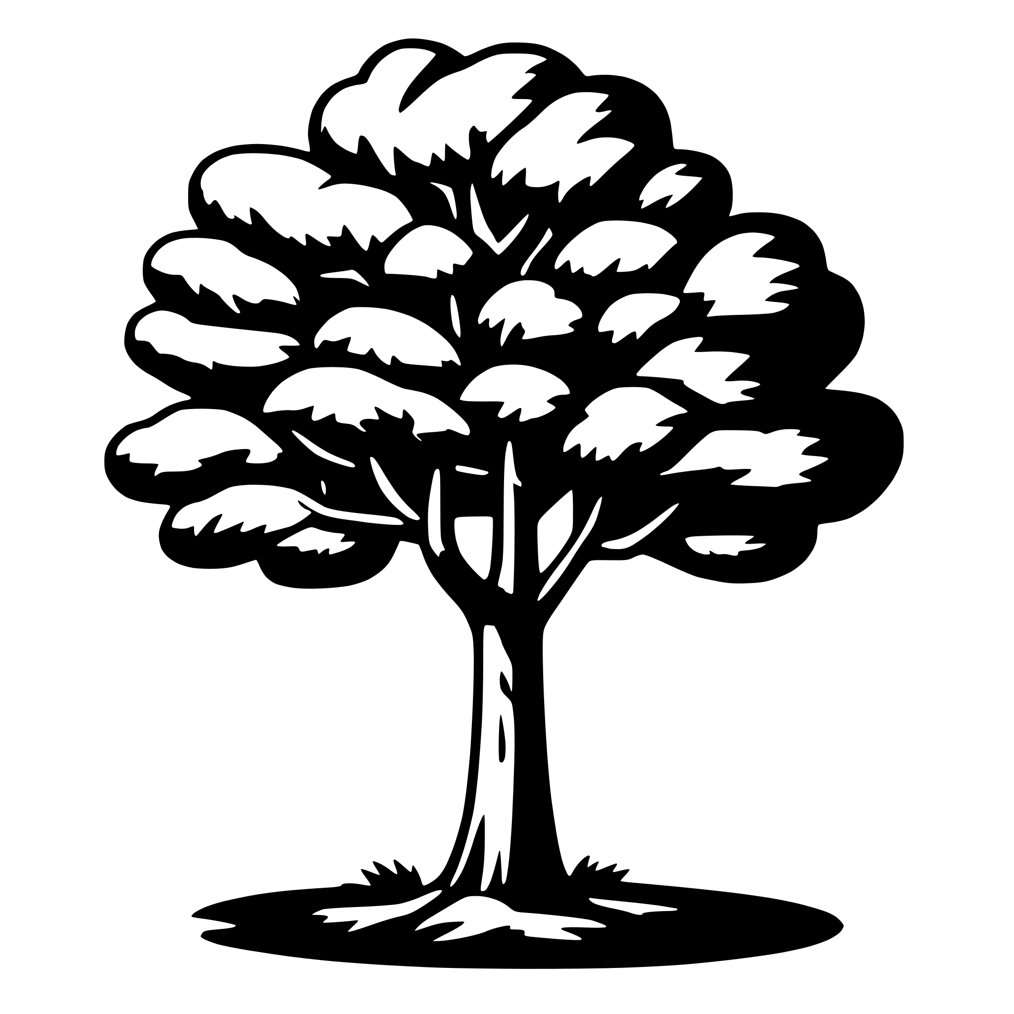 AI-generated SVG of a tree