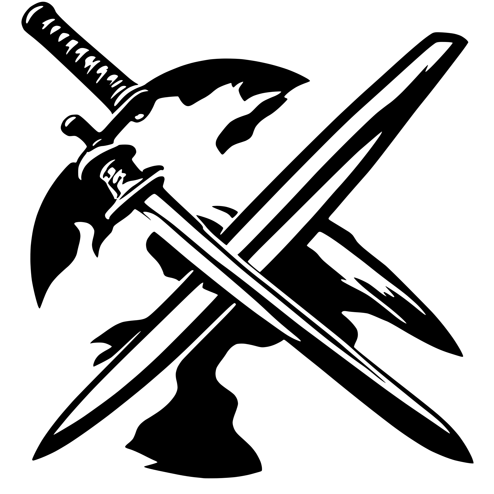 AI-generated SVG of 'Japanese Sword Katana'