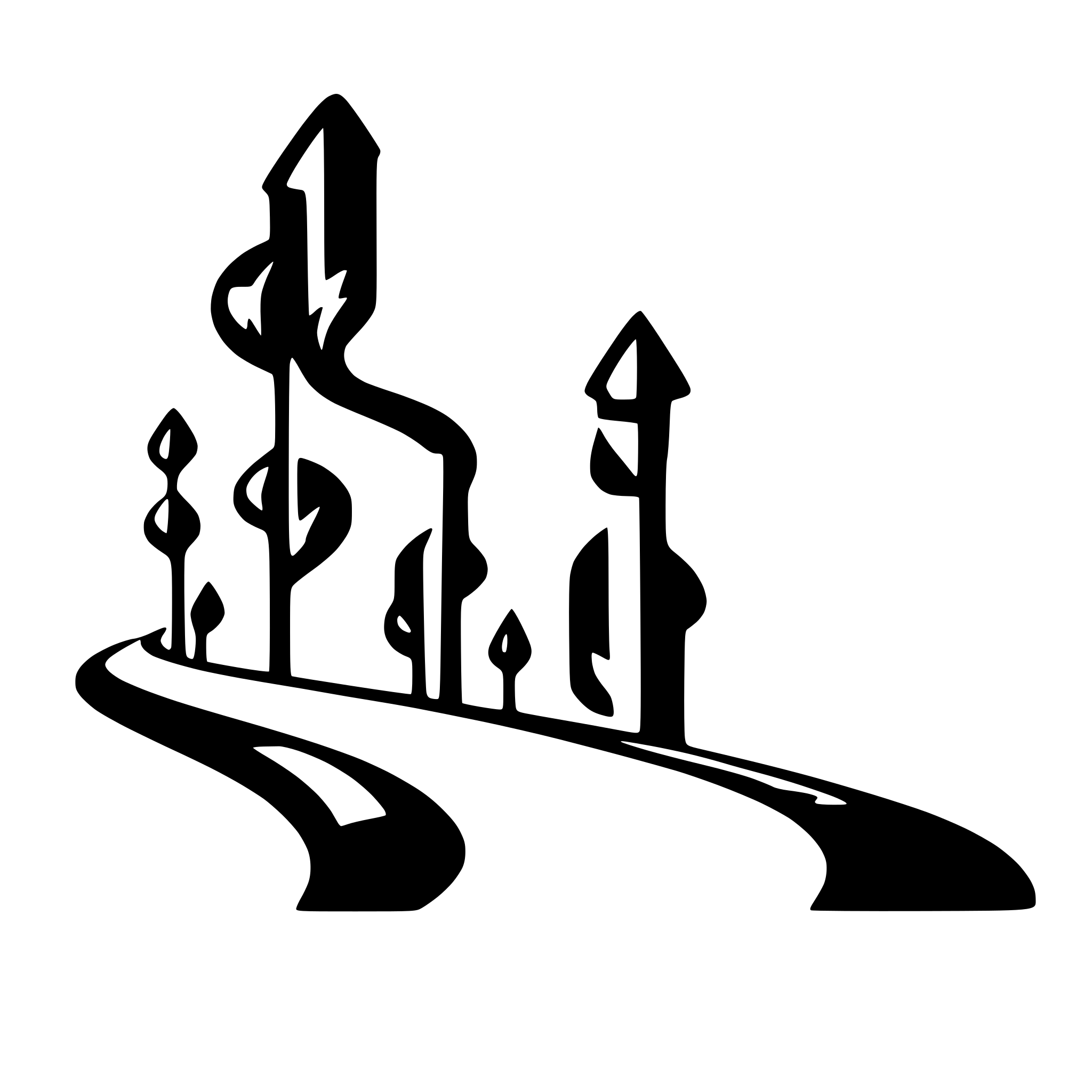 AI-generated SVG of a a simple curve line