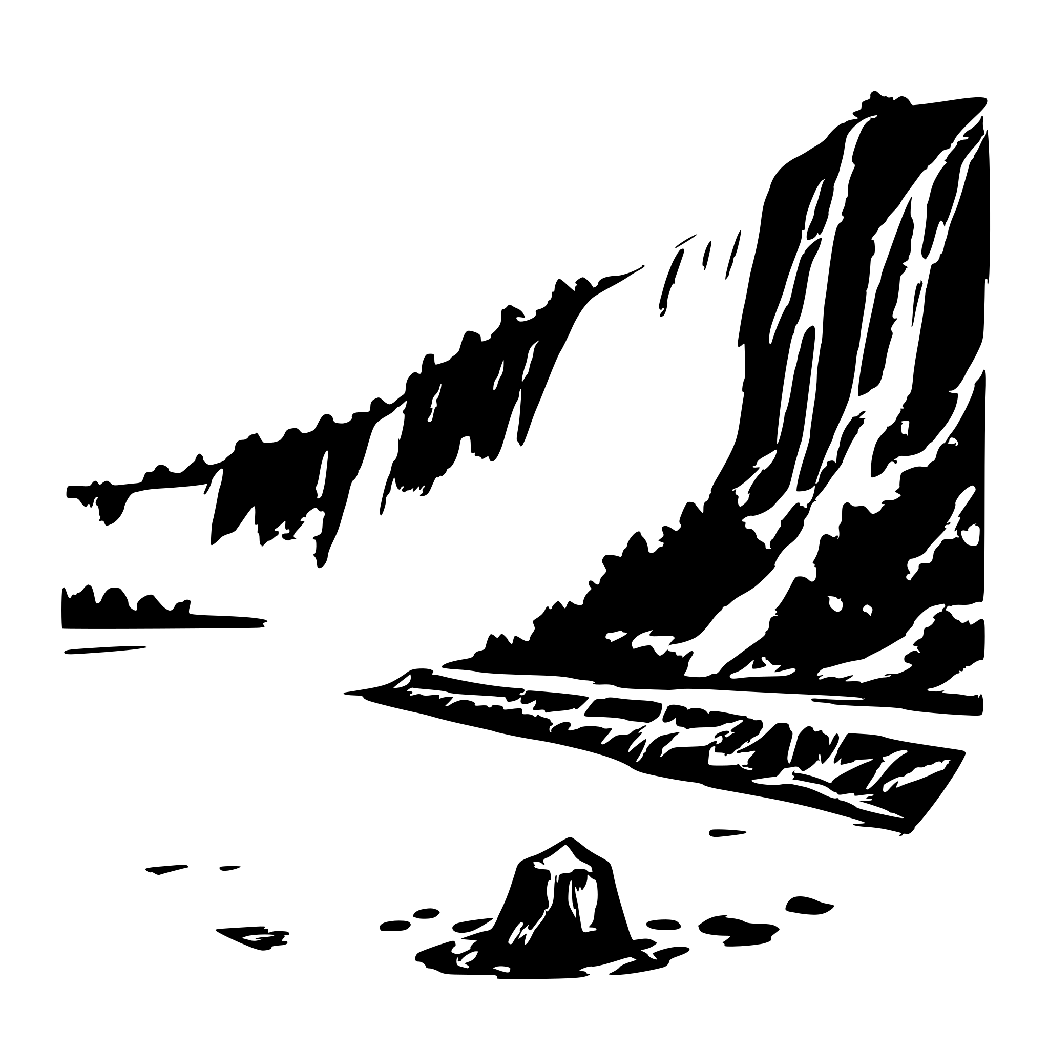 AI-generated SVG of 'goat island niagara falls'