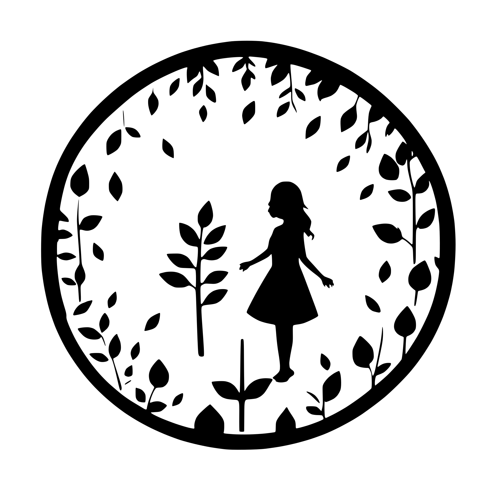 AI-generated SVG of a mandala