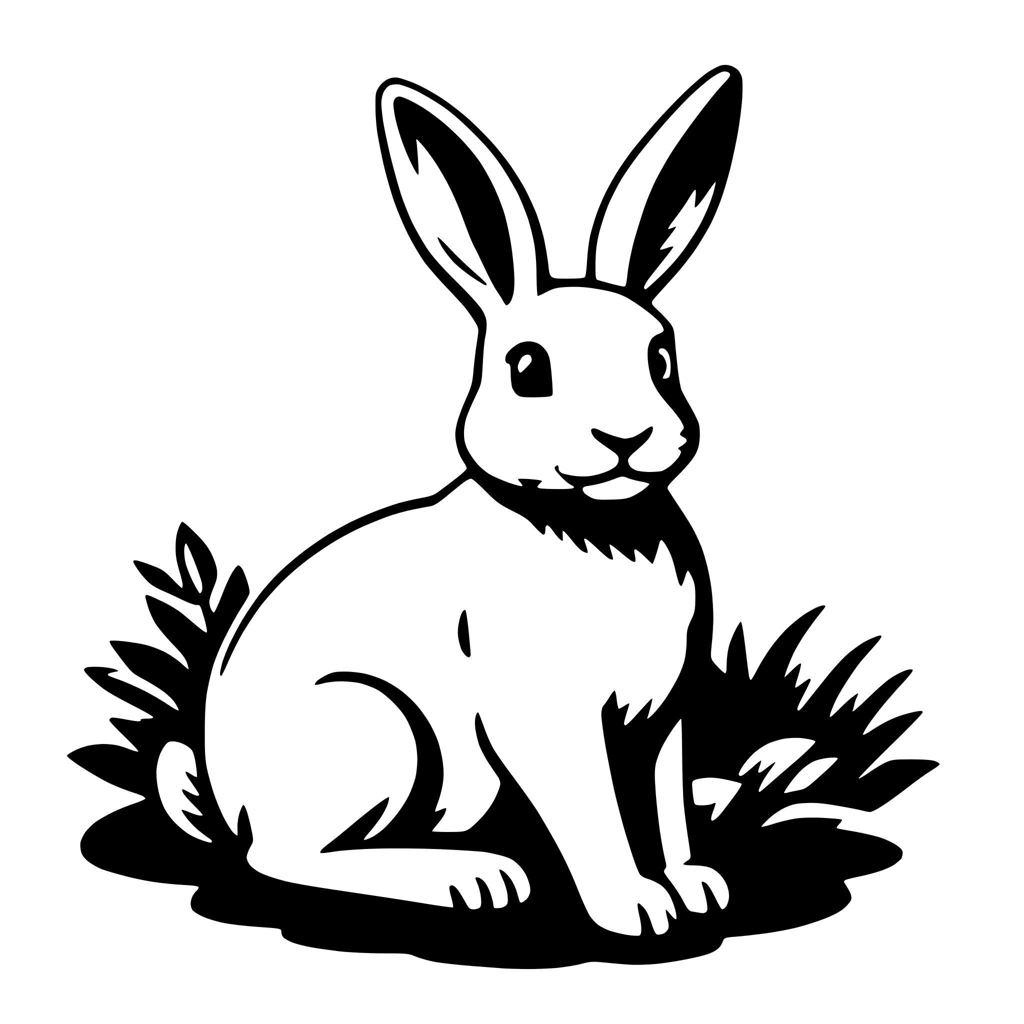 AI-generated SVG of a rabbit
