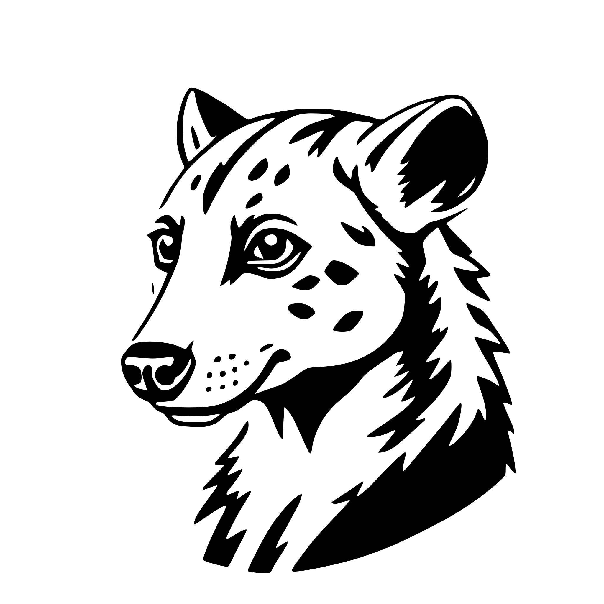 AI-generated SVG of 'hyena'