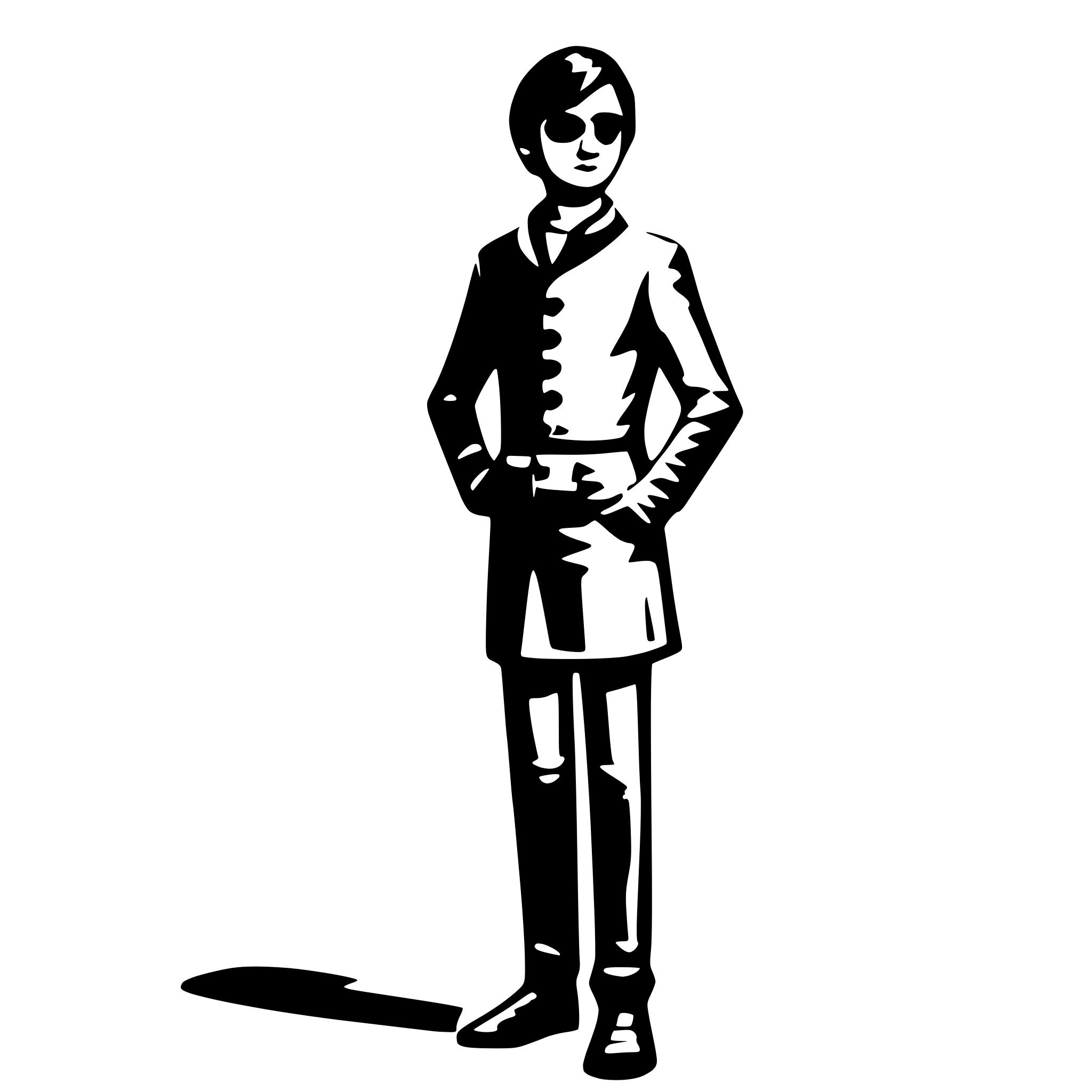 AI-generated SVG of a person