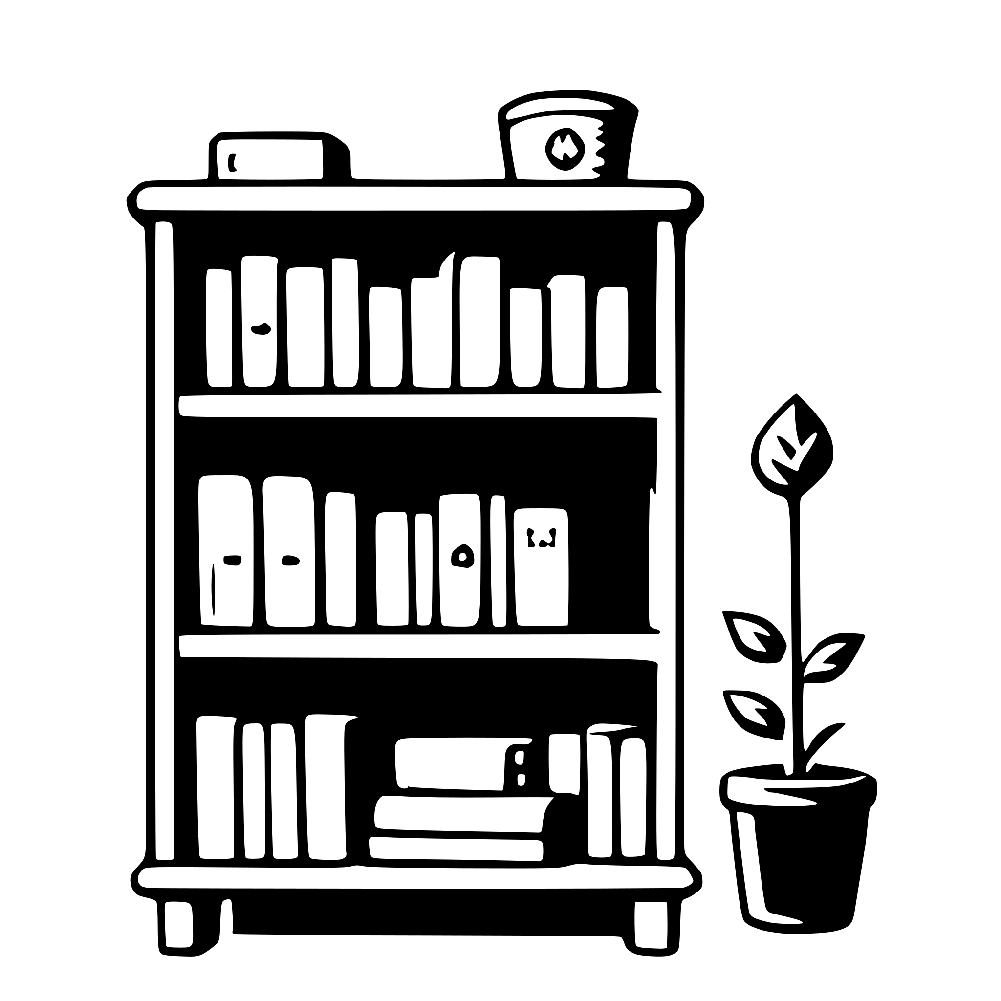 AI-generated SVG of 'bookshelf'