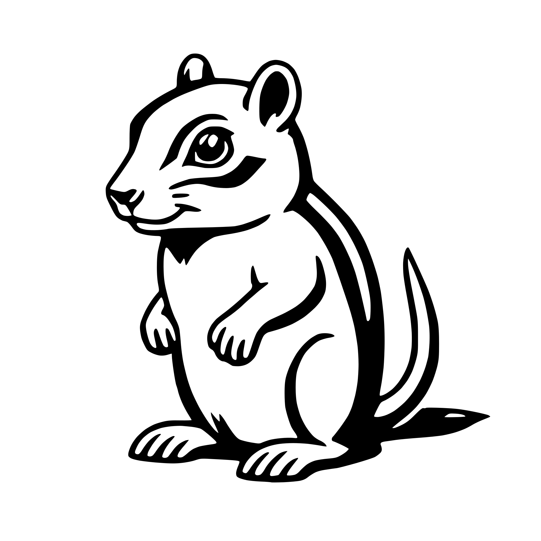 AI-generated SVG of 'chipmunk'