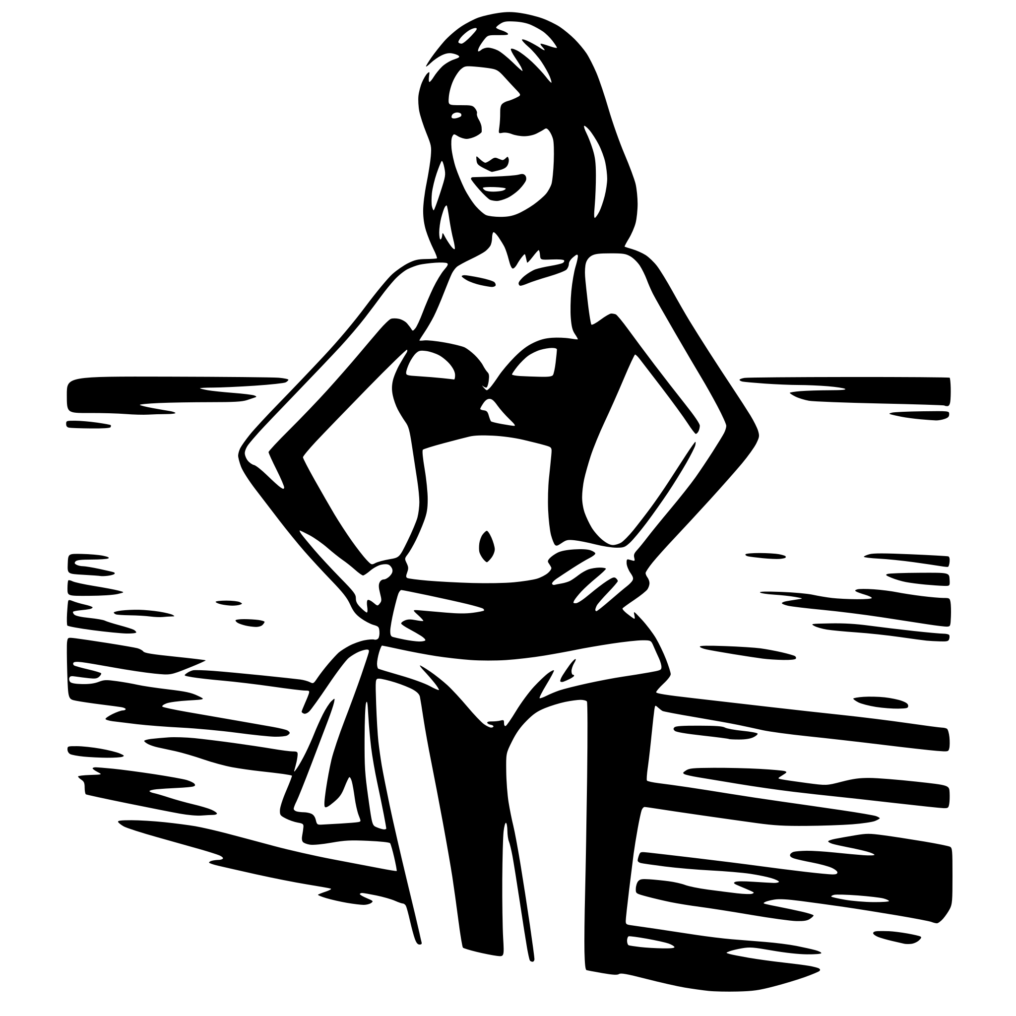 AI-generated SVG of 'bikini'
