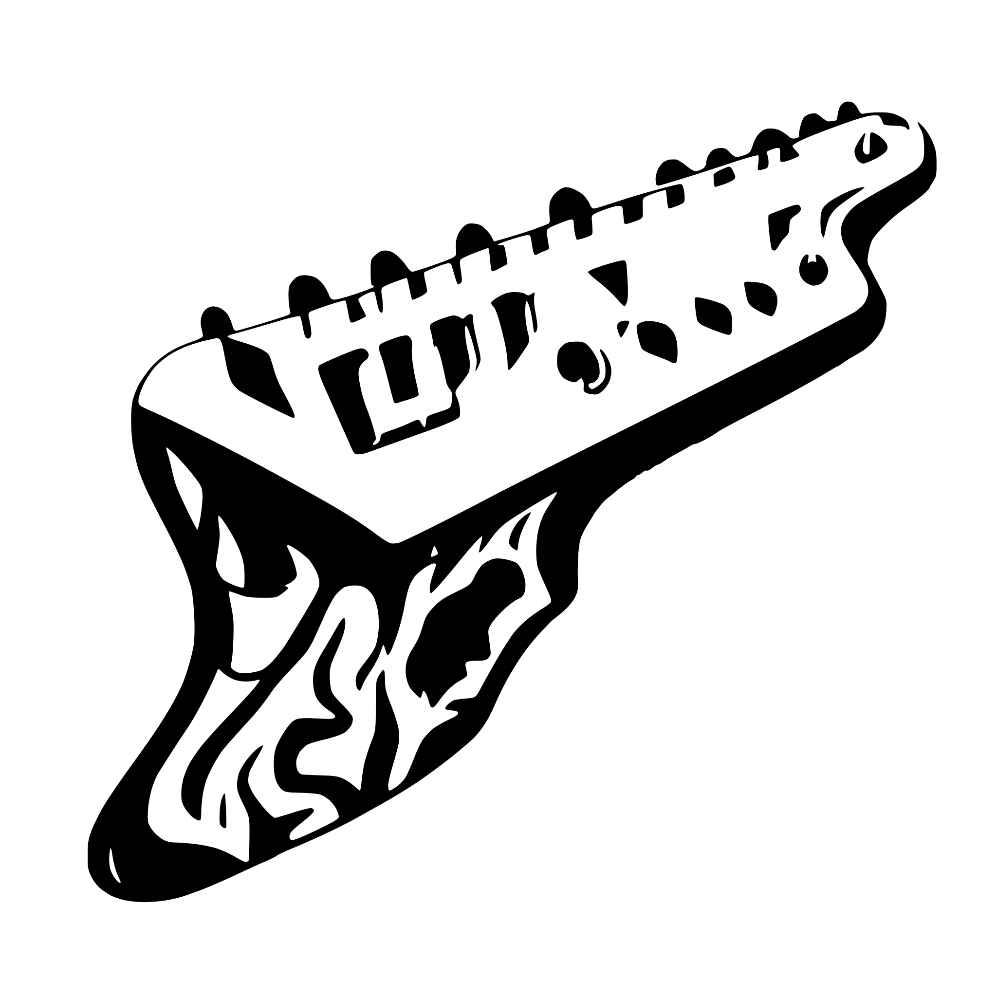 AI-generated SVG of a Fender Telecaster guitar