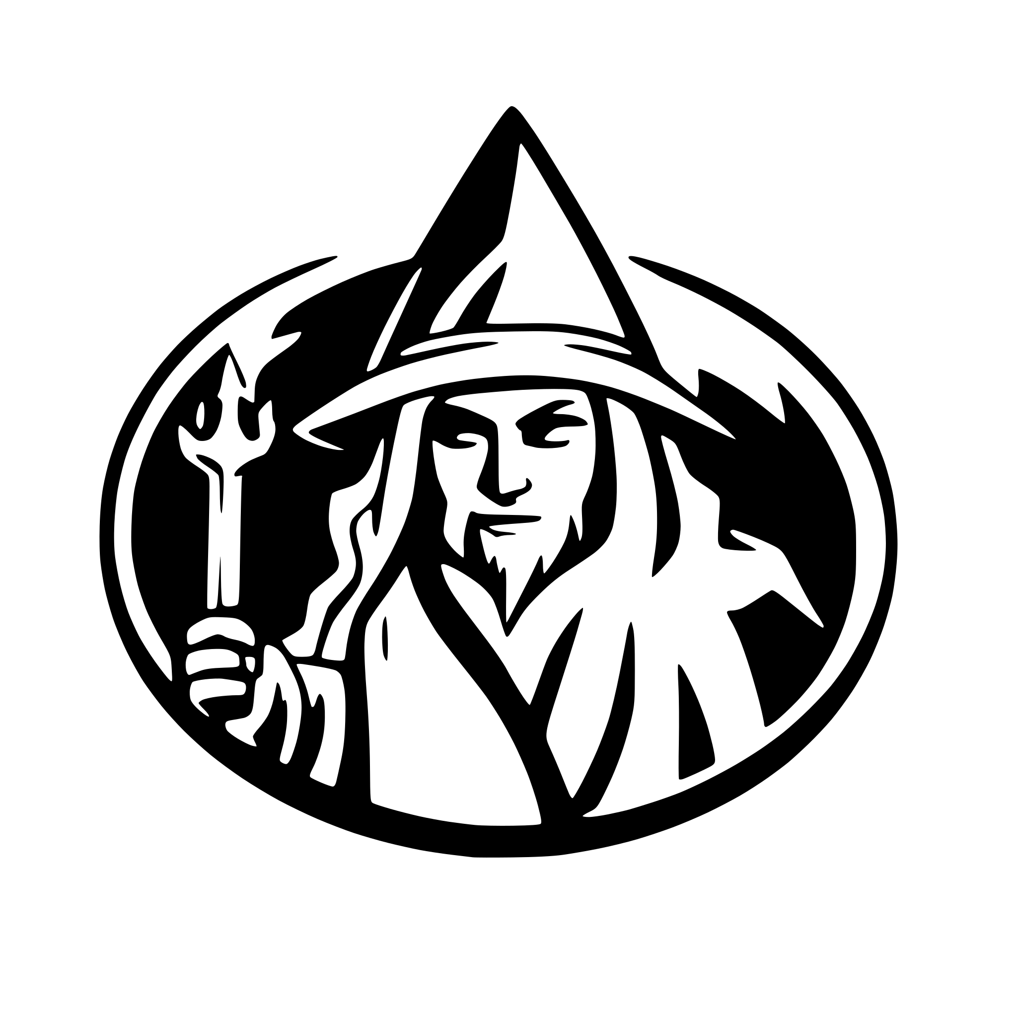 AI-generated SVG of 'Evil wizard logo'