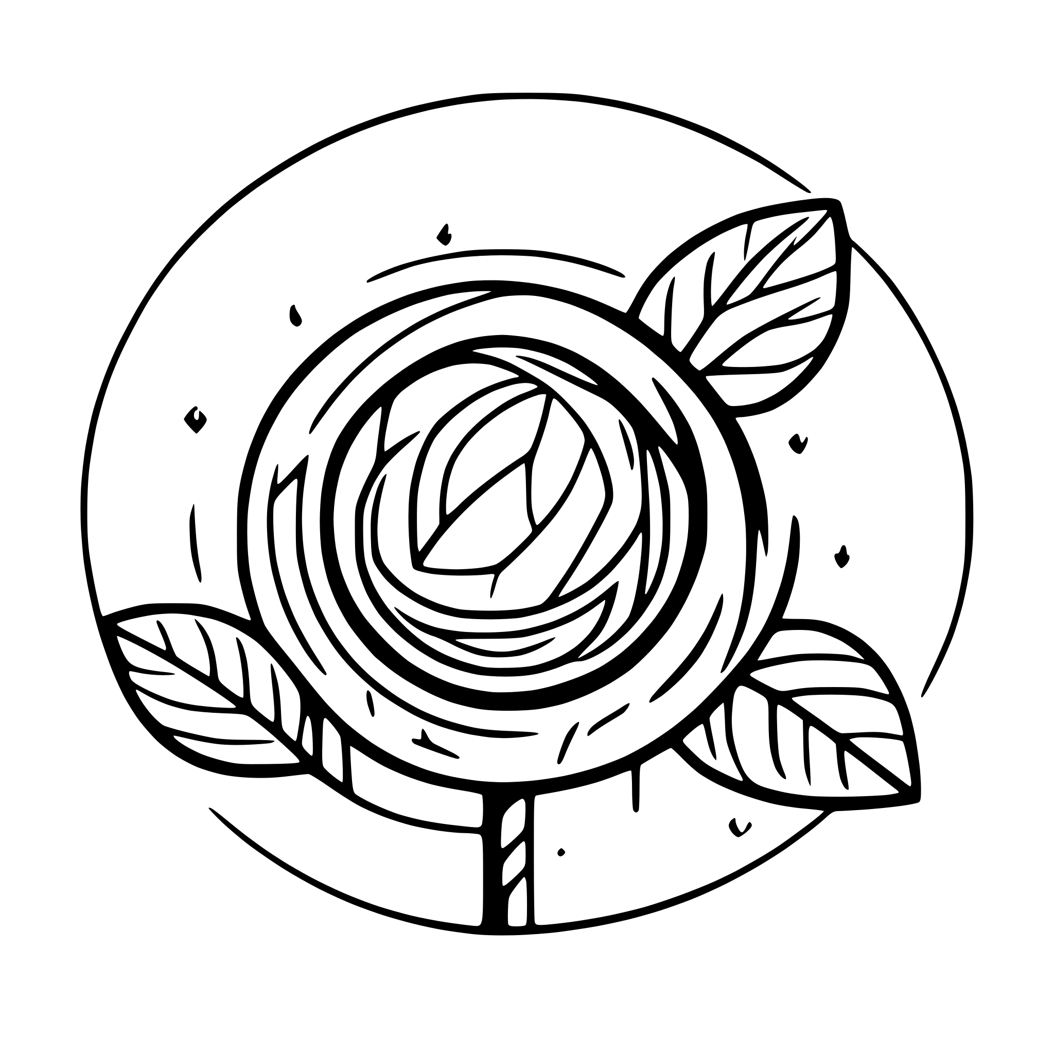 AI-generated SVG of a Create a logo with symetric shape in  black, and white, that resembles of tech