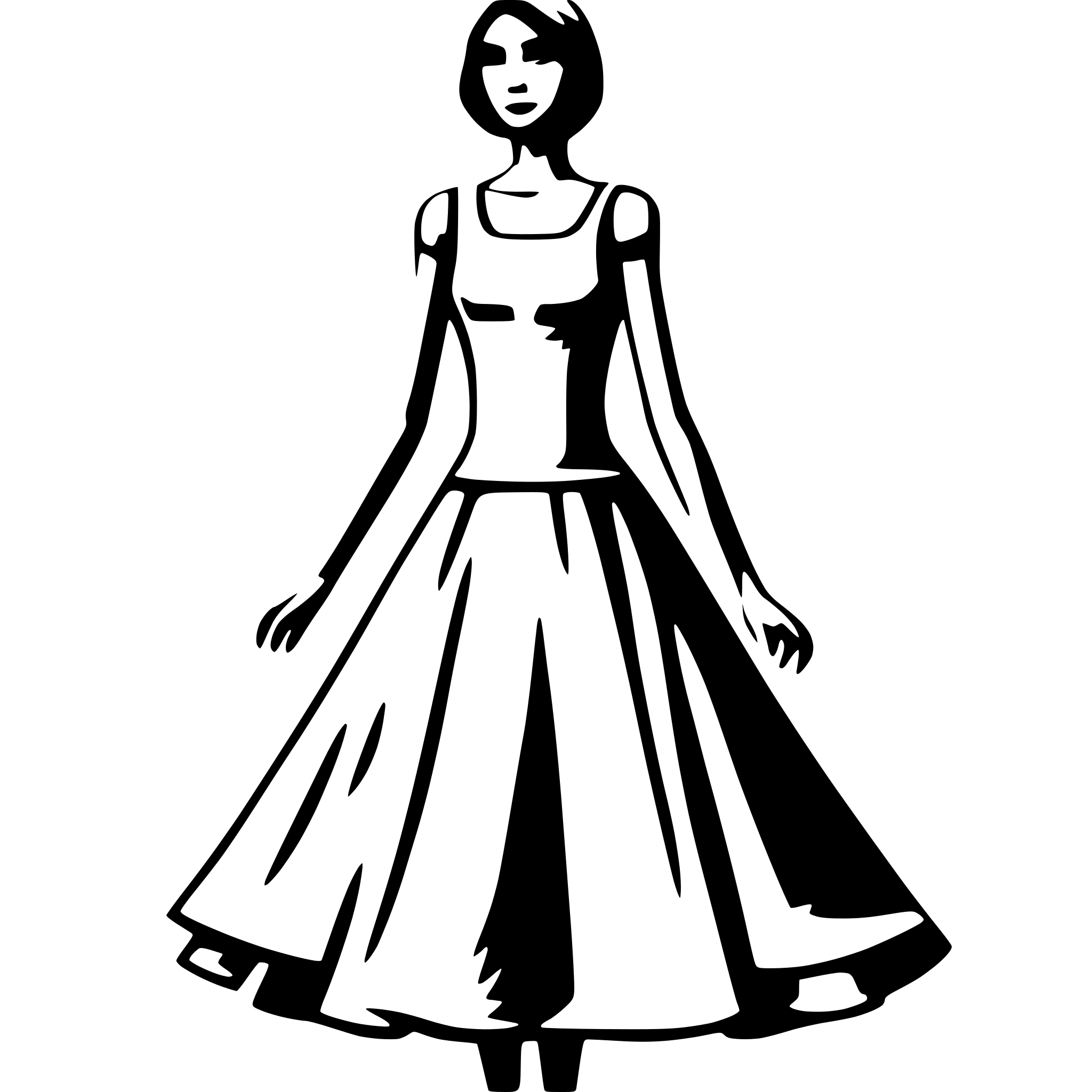 AI-generated SVG of 'dress solid'