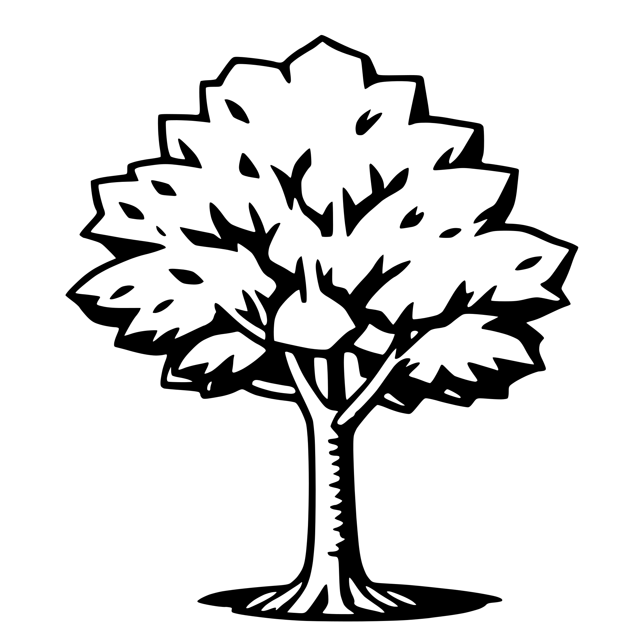AI-generated SVG of a sycamore tree