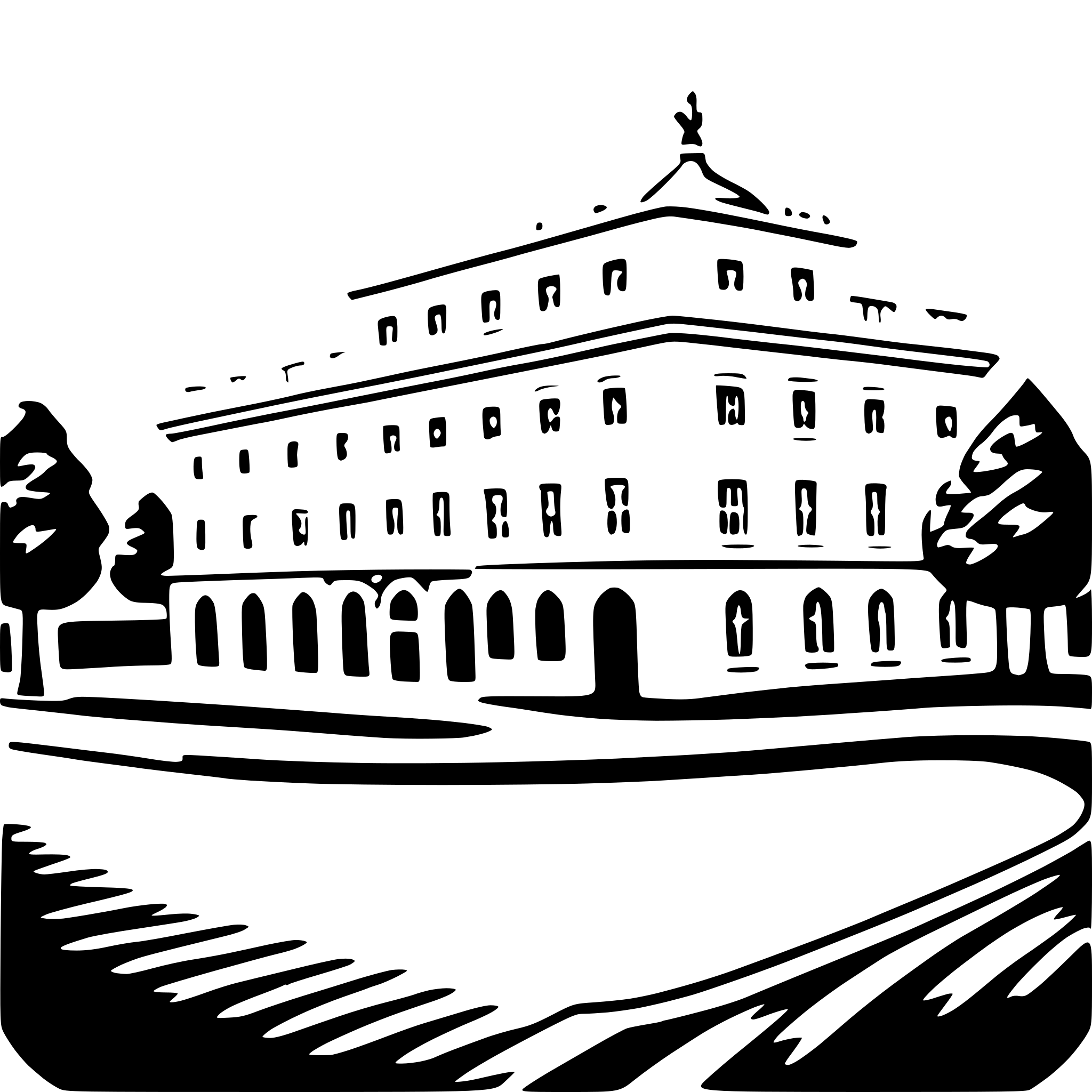 AI-generated SVG of 'schönbrunn palace'