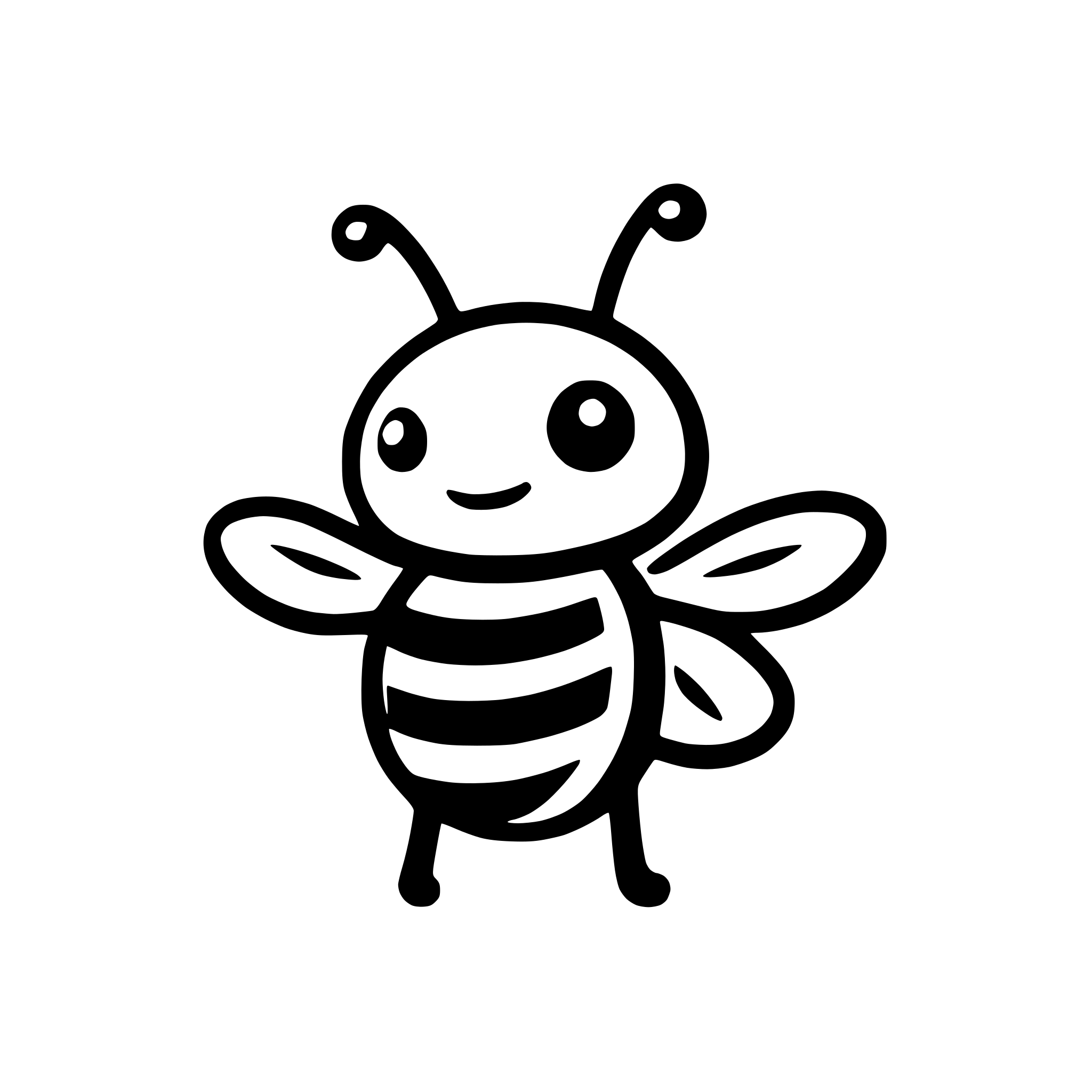 AI-generated SVG of 'Generate similar bee icon svg'