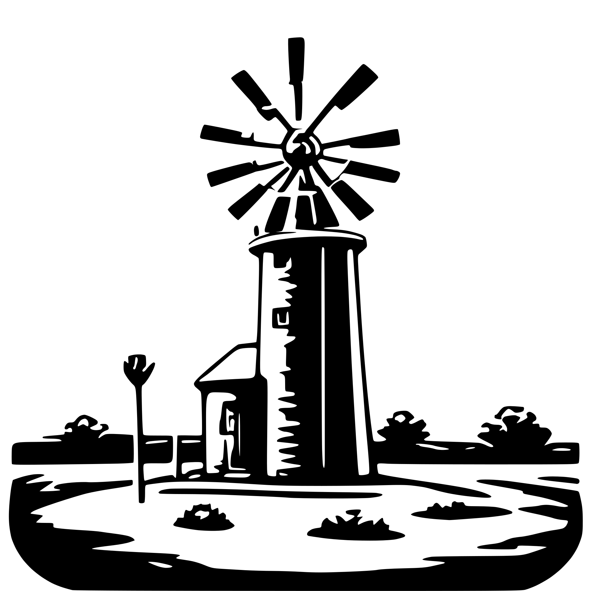AI-generated SVG of 'karoo windmill on farm'